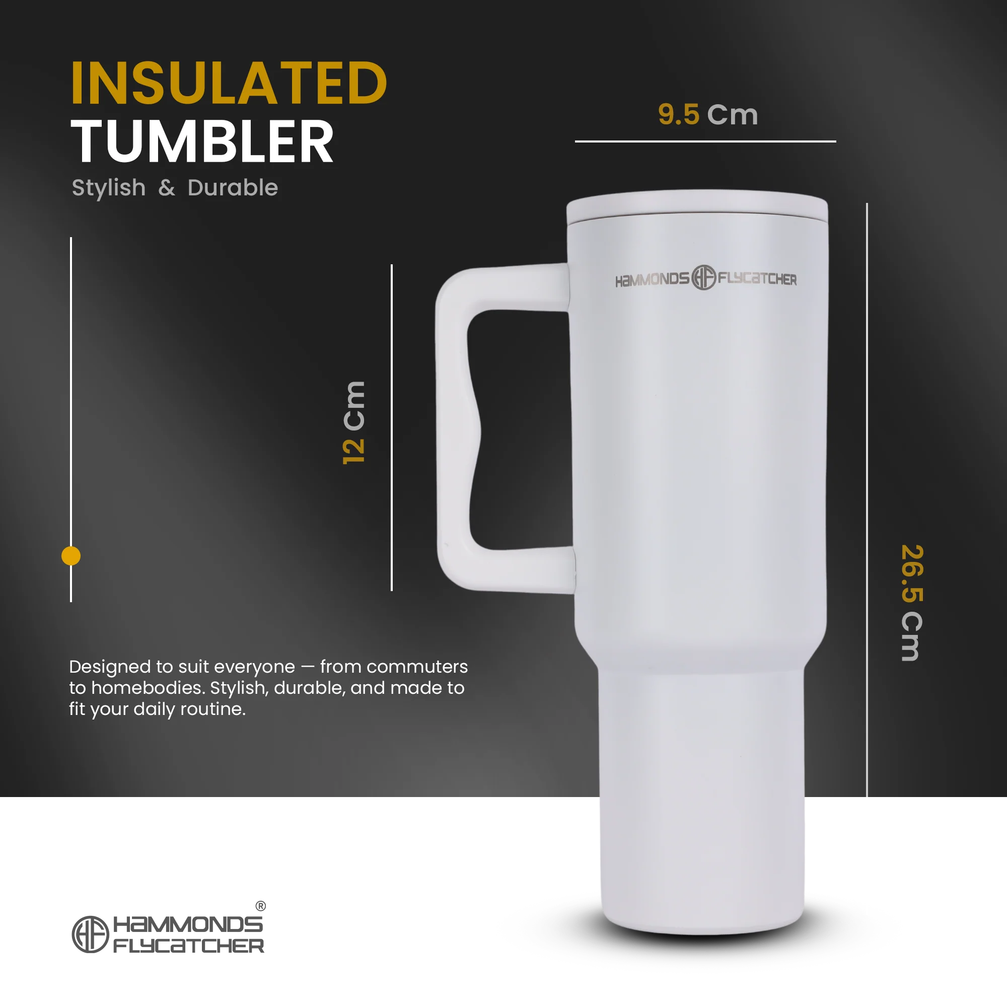 1200ML Insulated Tumbler with Straw, BPA-Free Travel Mug for Hot & Cold Beverages & Water, Sipper Coffee Tumbler Bottle, Leakproof Tumblr for Car, Gym, Yoga, Hiking - Image 12