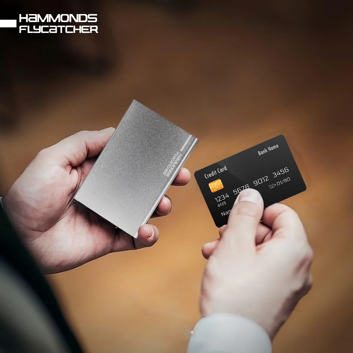 ATM Debit/Credit Card Holder for Men and Women - Aluminum Metal RFID Protected Smart Pop-Up Card Holder Wallet for Men - Image 12