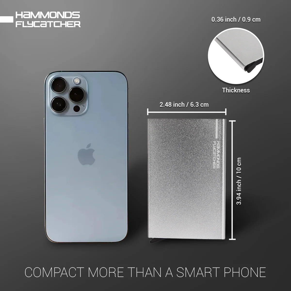 ATM Debit/Credit Card Holder for Men and Women - Aluminum Metal RFID Protected Smart Pop-Up Card Holder Wallet for Men - Image 13