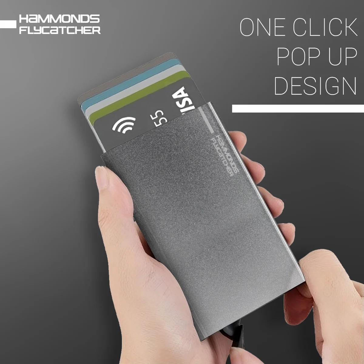ATM Debit/Credit Card Holder for Men and Women - Aluminum Metal RFID Protected Smart Pop-Up Card Holder Wallet for Men - Image 14