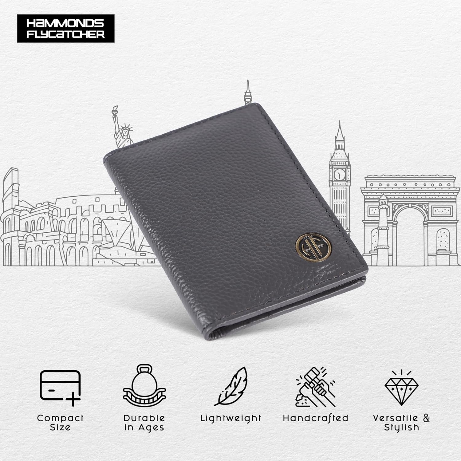 Card Holder Wallet for Men and Women - Genuine Leather - RFID Protected - 6 Slots for ATM Credit/Debit Card - Image 19