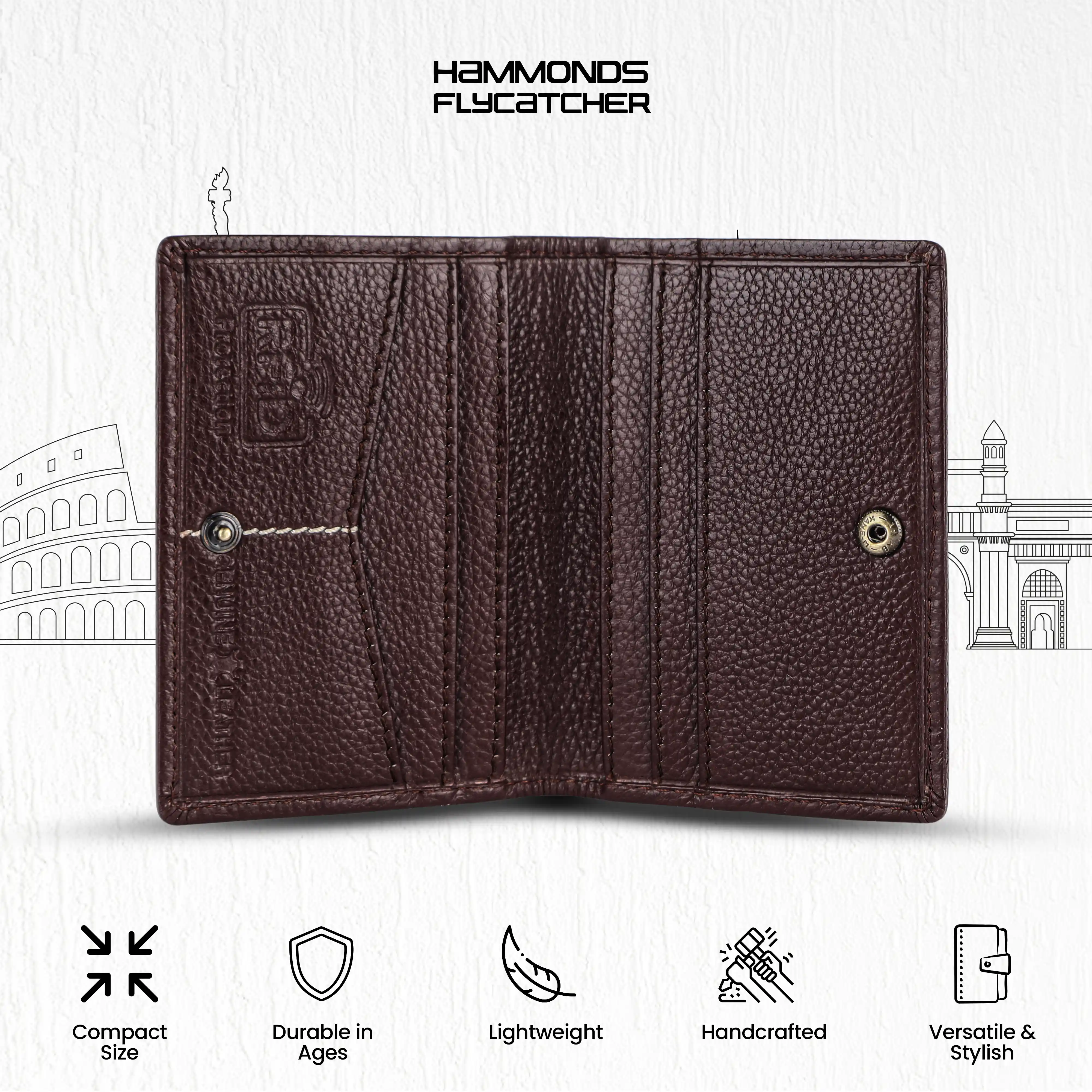 Card Holder Wallet for Men and Women - Genuine Leather - RFID Protected - 6 Slots for ATM Credit/Debit Card - Image 36