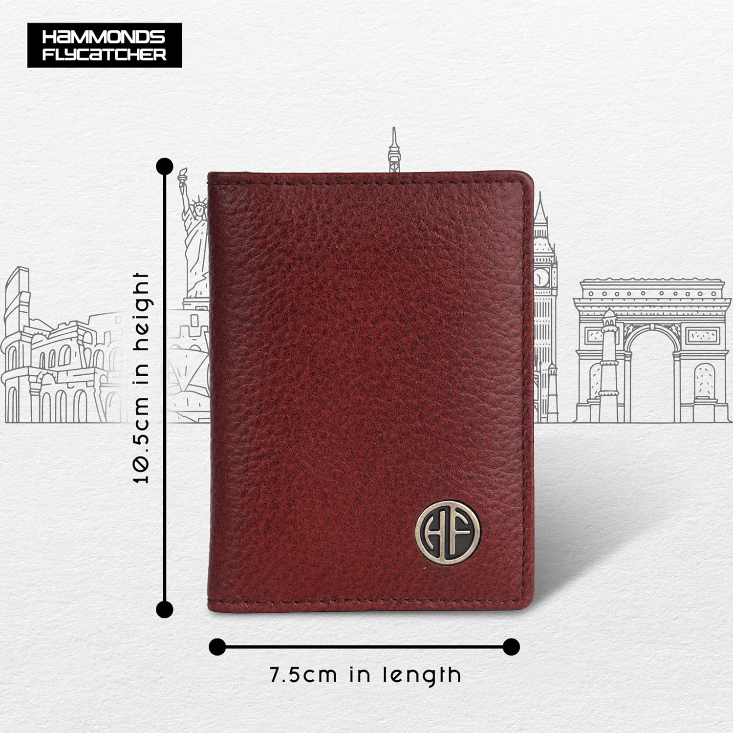 Card Holder Wallet for Men and Women - Genuine Leather - RFID Protected - 6 Slots for ATM Credit/Debit Card - Image 4