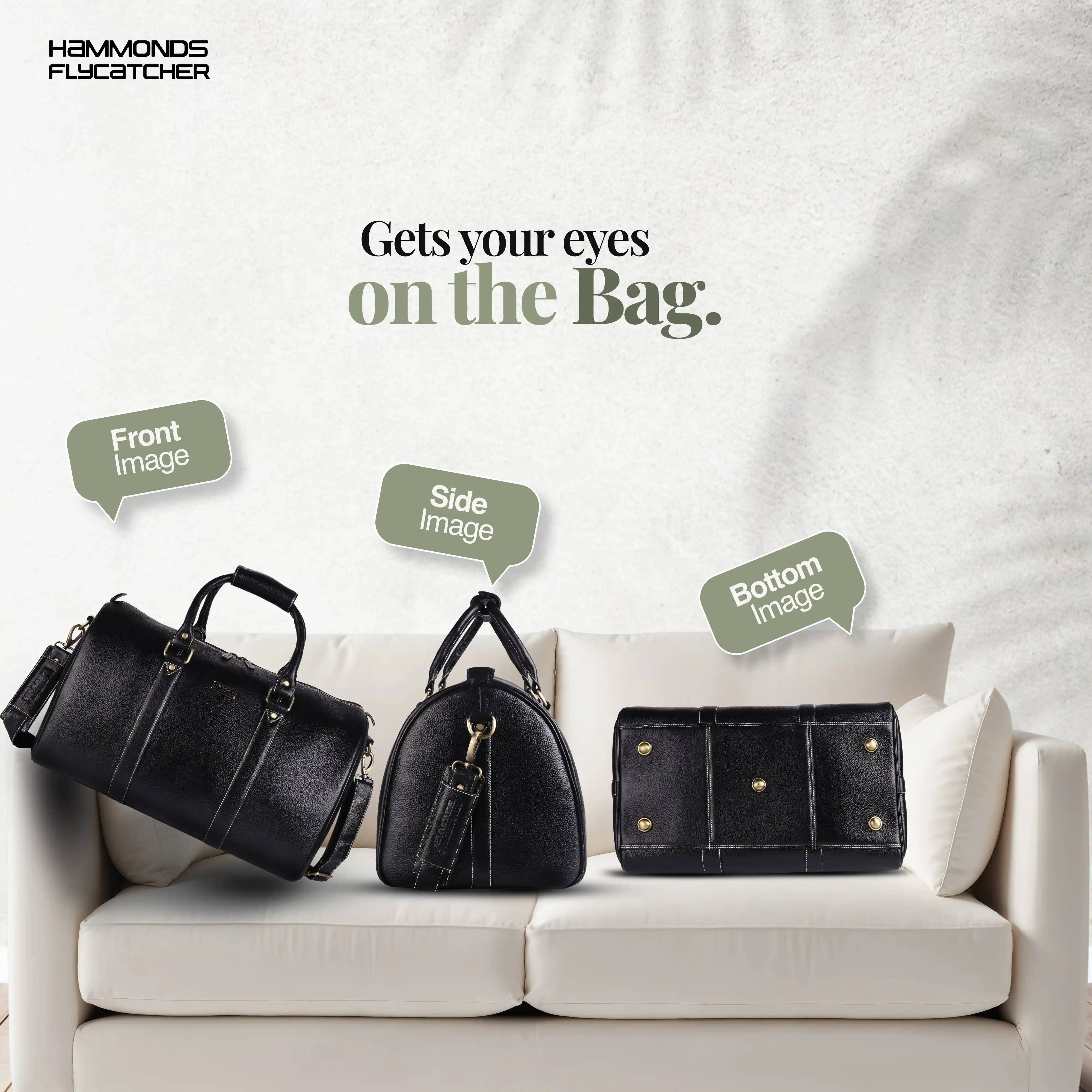 Duffle Bag for Travel - Genuine Leather Travel Bag for Luggage - Ideal Cabin Weekender Bag - Spacious, Stylish and Durable - Image 12