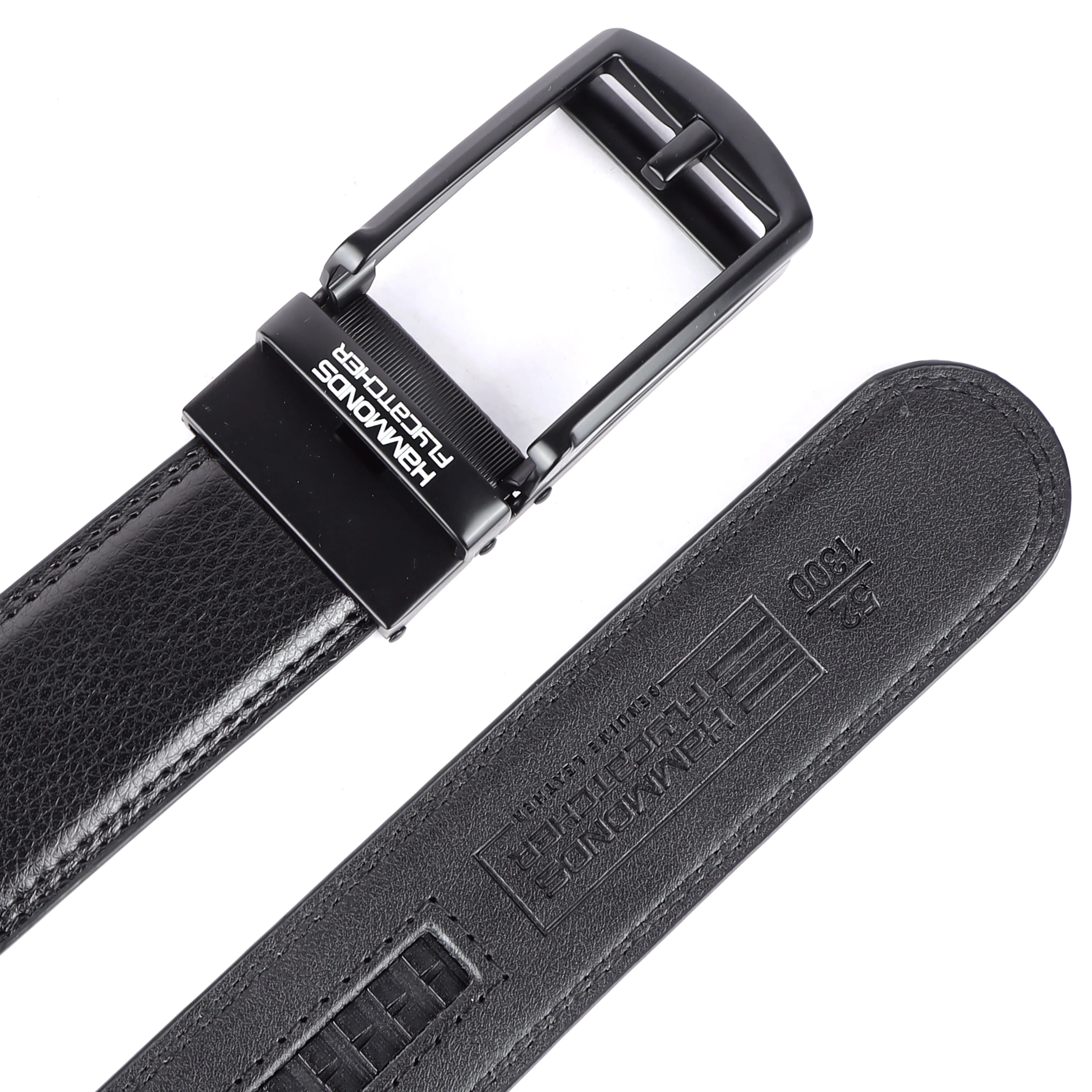 Genuine Leather Autolock Belt for Men - Perfect for Formal and Casual Wear - Adjustable Waistband up to 46 Inches - Autolock Feature - Image 4