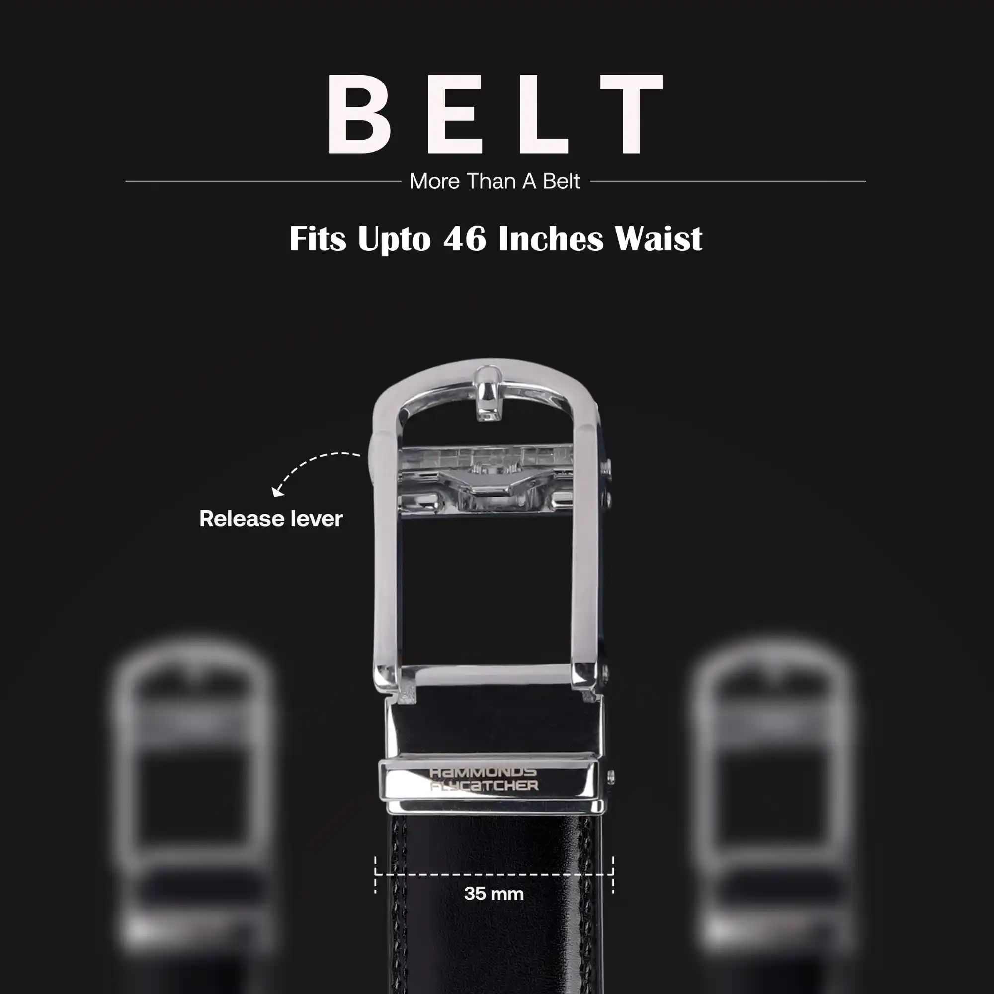 Genuine Leather Belts for Men, Autolock Micro Adjustable Ratchet Track Leather Belt for Men, Formal & Casual Leather Belt - Image 5