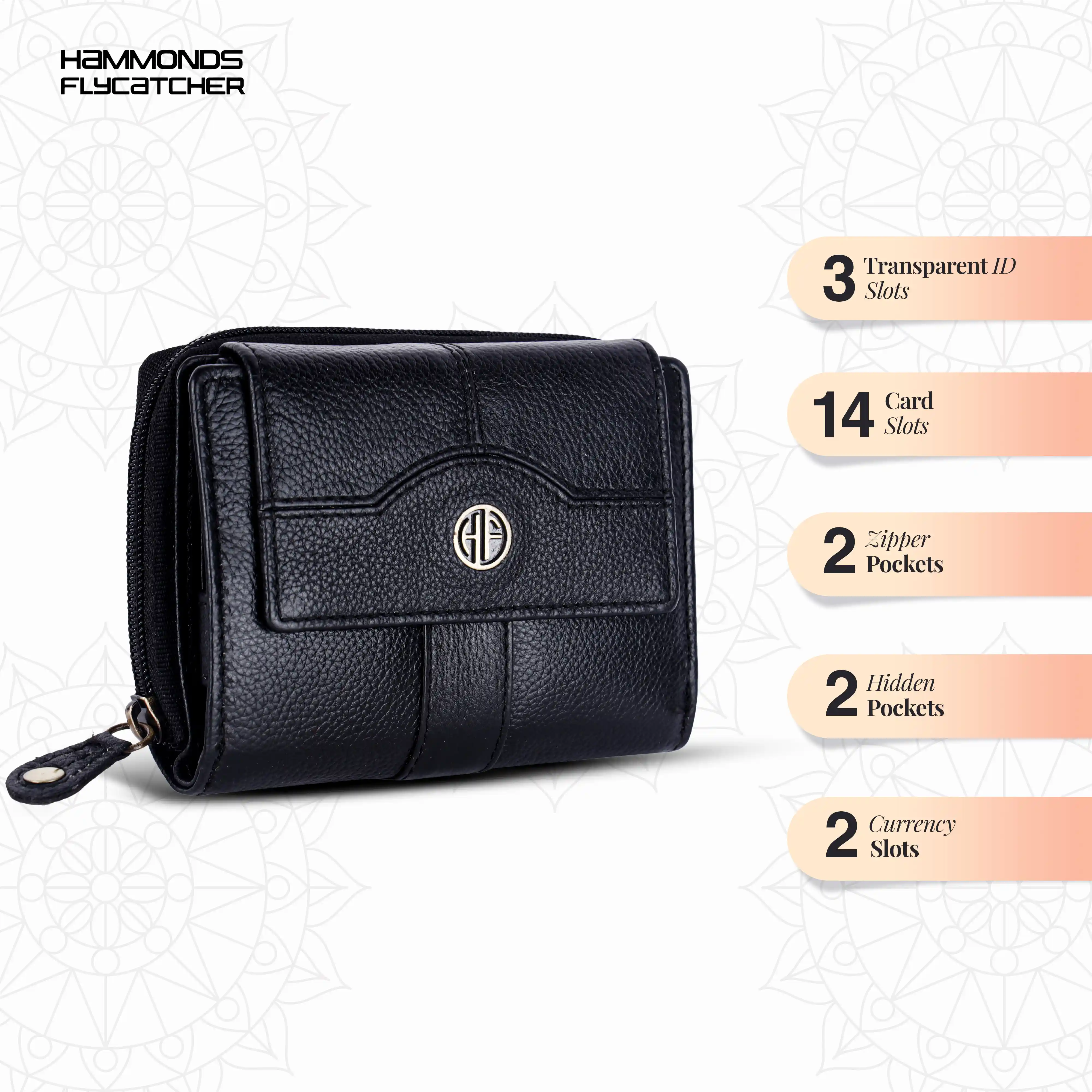 Genuine Leather Ladies Purse with 14 Cards Slots - Womens purses with RFID Protection - Image 23