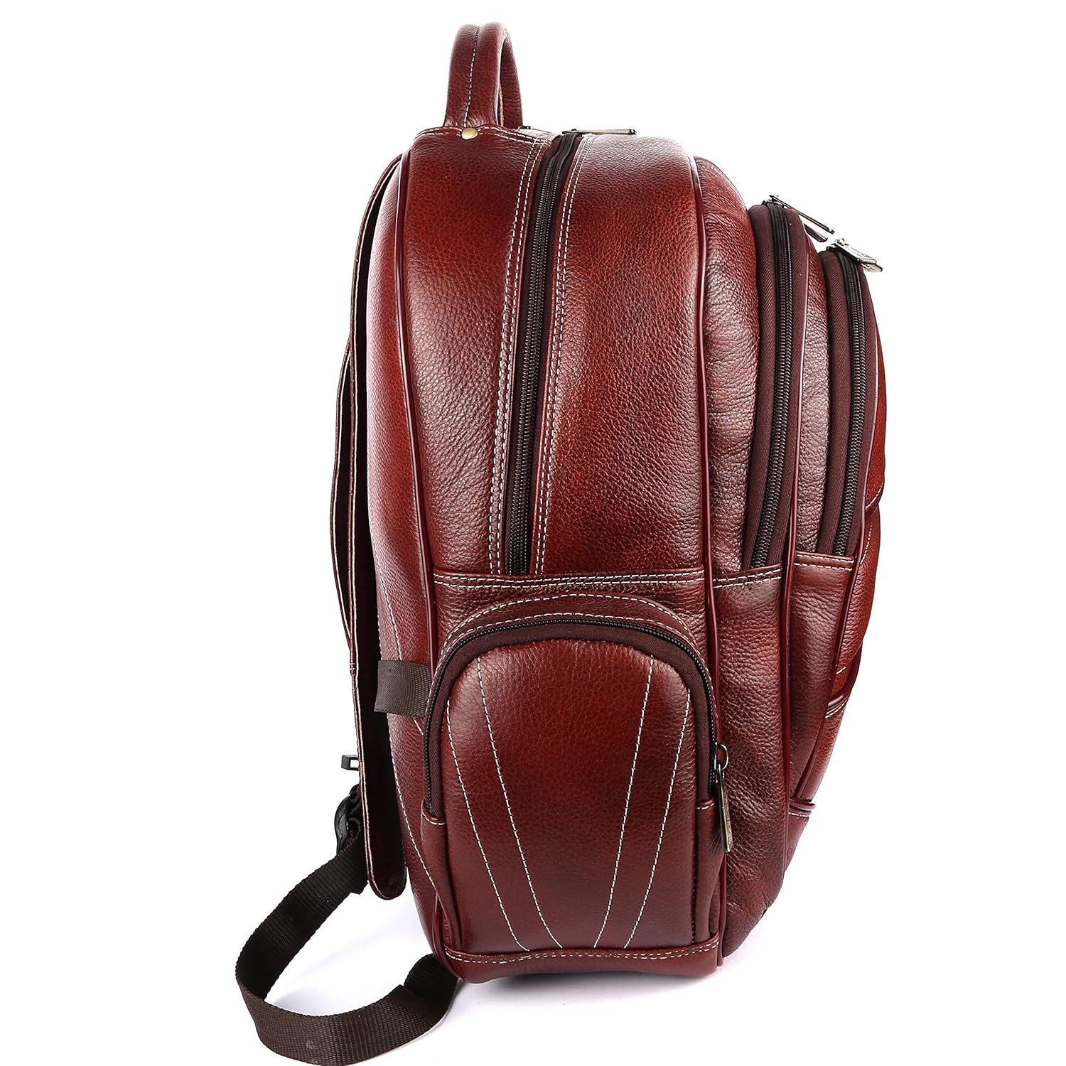 Genuine Leather Laptop Backpack with Multiple Compartments - Fits up to 16 Inch Laptop/MacBook - Image 7