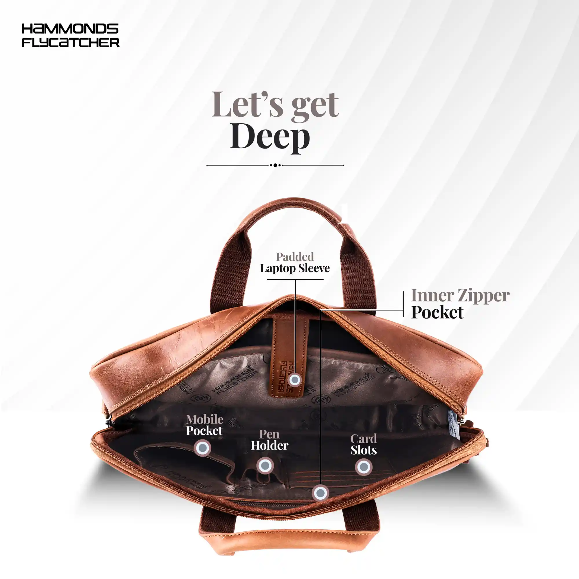 Genuine Leather Laptop Bag for Men - Office Bag - Fits Up to 14/15.6 Inch Laptop/MacBook - Image 102