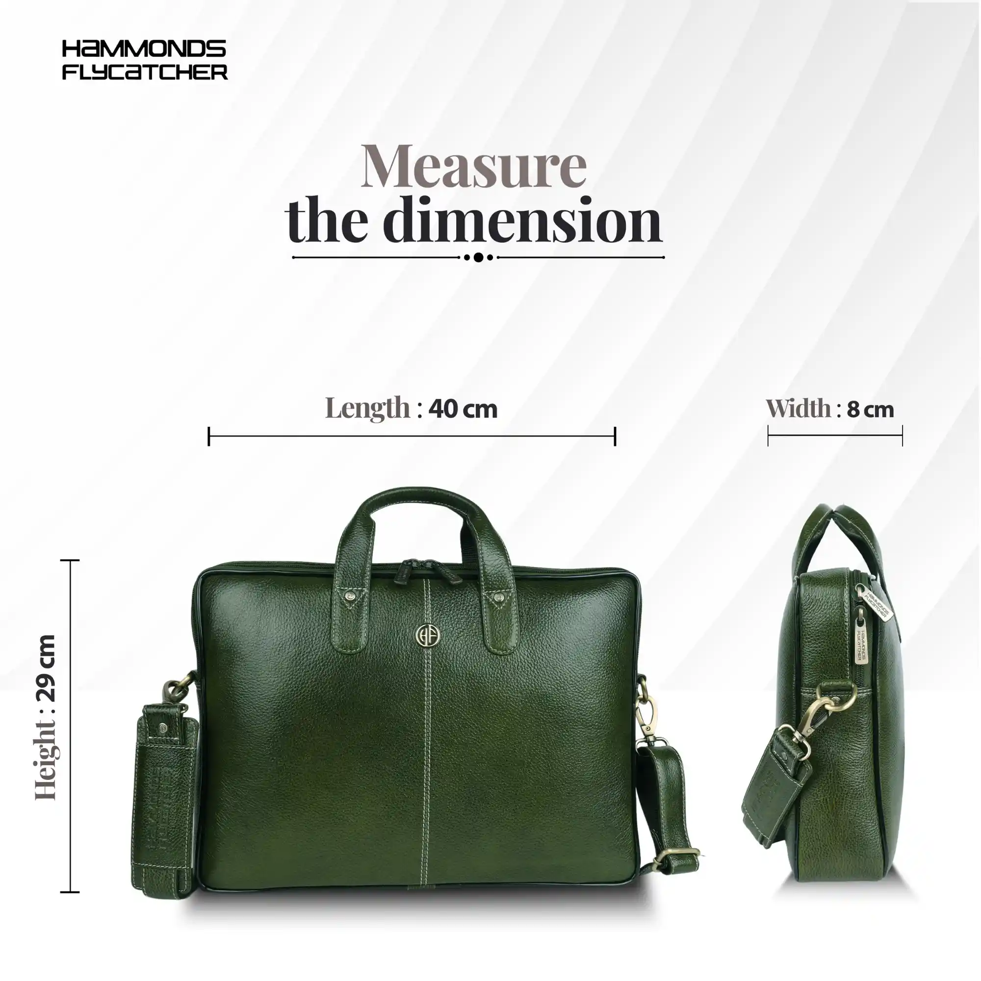 Genuine Leather Laptop Bag for Men - Office Bag - Fits Up to 14/15.6 Inch Laptop/MacBook - Image 126