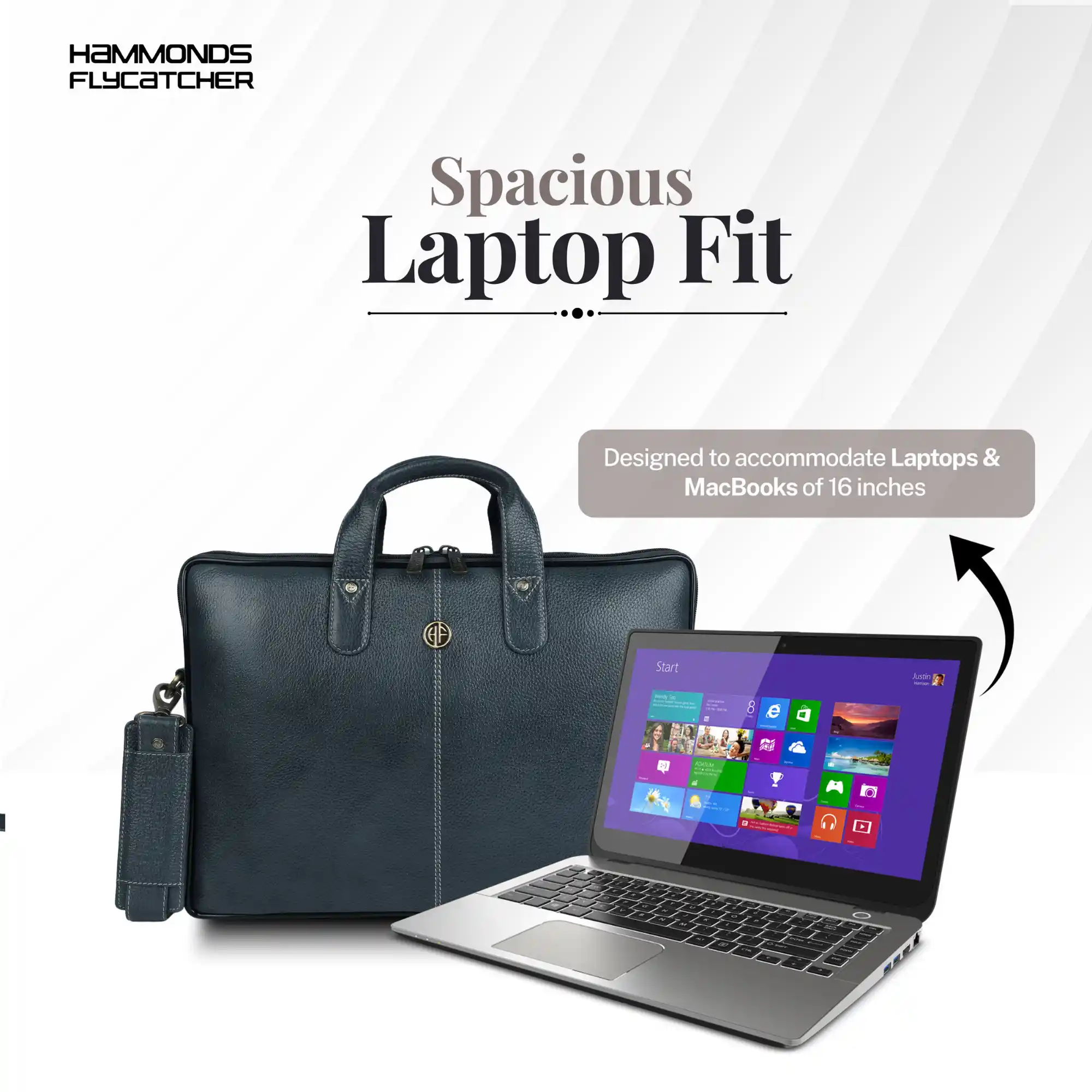 Genuine Leather Laptop Bag for Men - Office Bag - Fits Up to 14/15.6 Inch Laptop/MacBook - Image 149