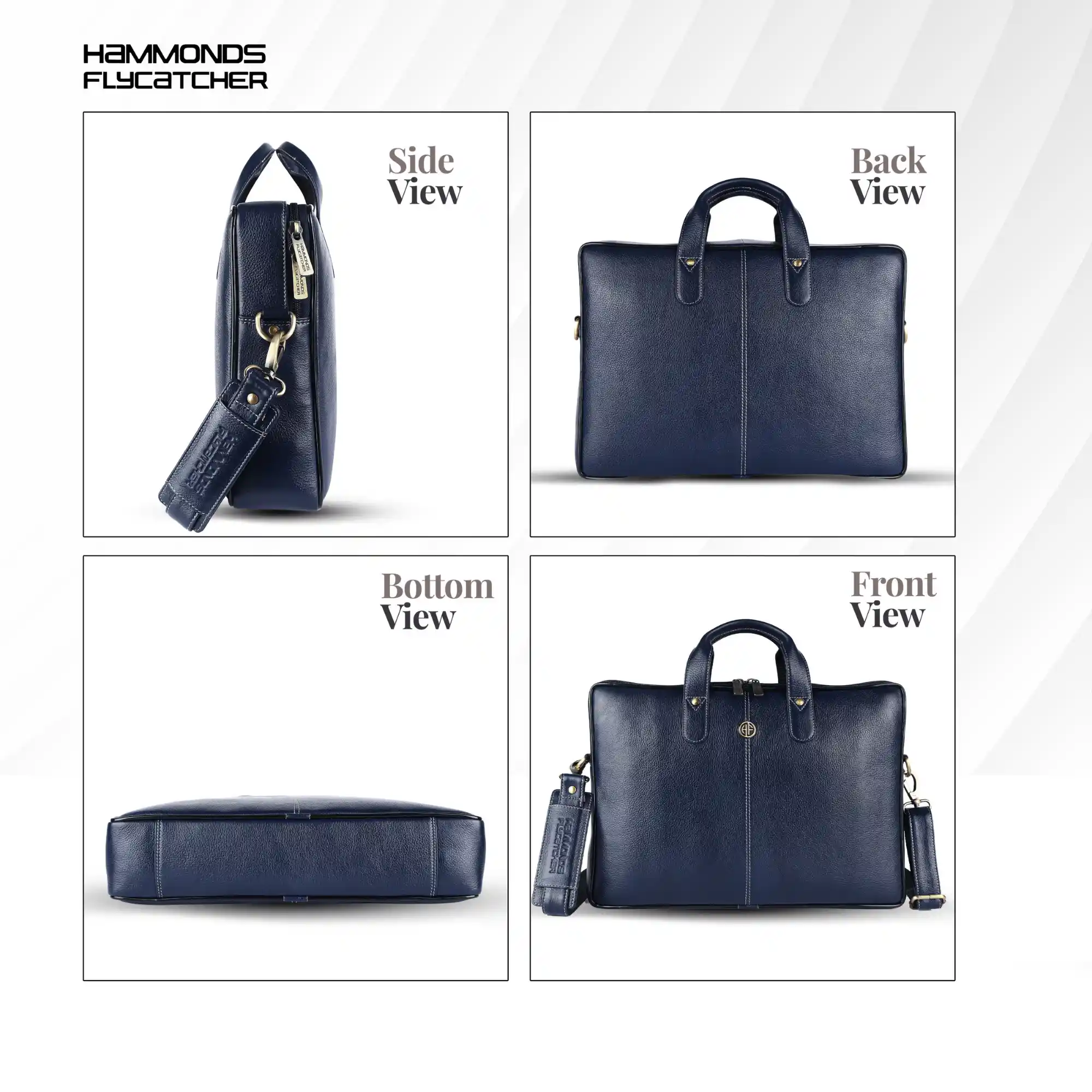Genuine Leather Laptop Bag for Men - Office Bag - Fits Up to 14/15.6 Inch Laptop/MacBook - Image 45