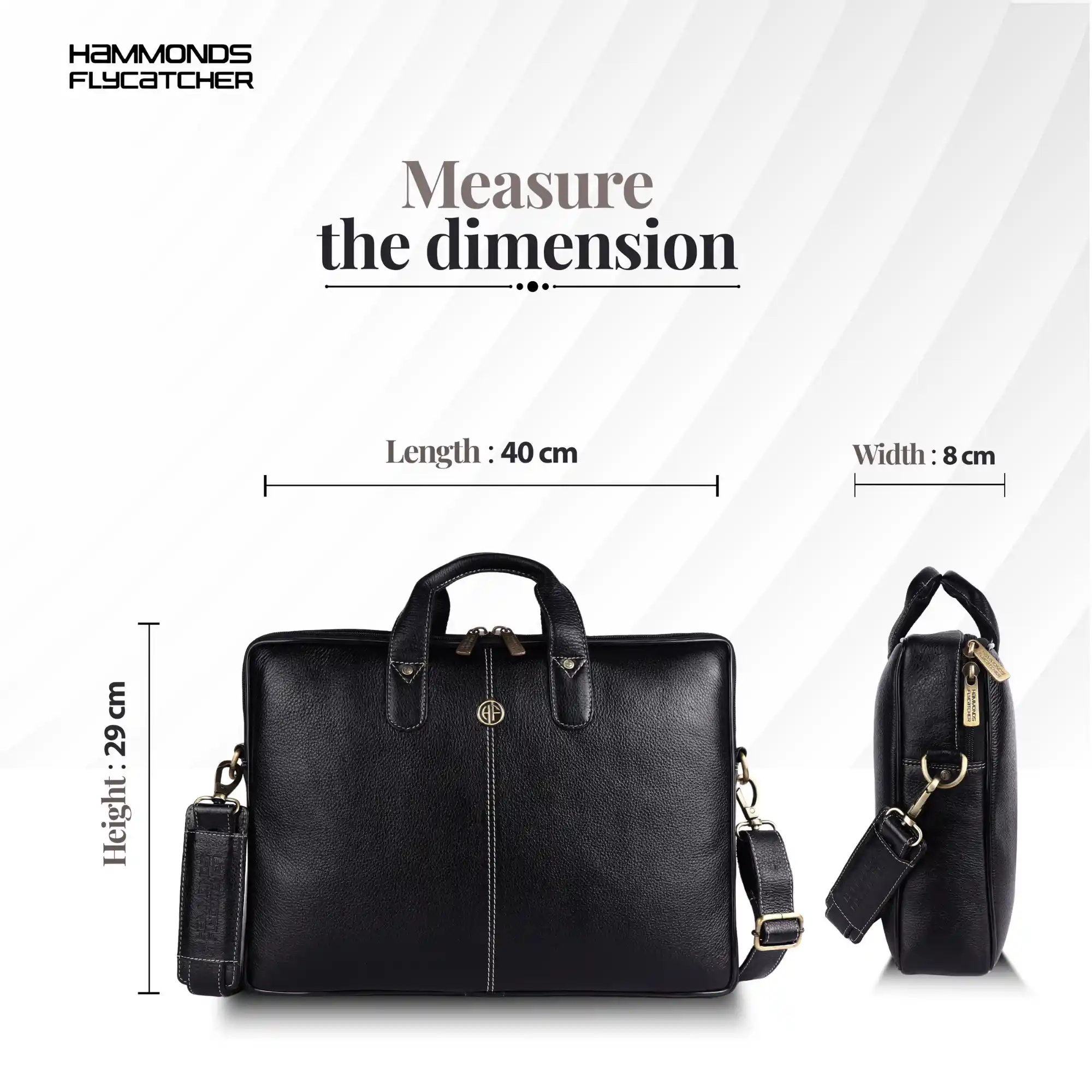 Genuine Leather Laptop Bag for Men - Office Bag - Fits Up to 14/15.6 Inch Laptop/MacBook - Image 63