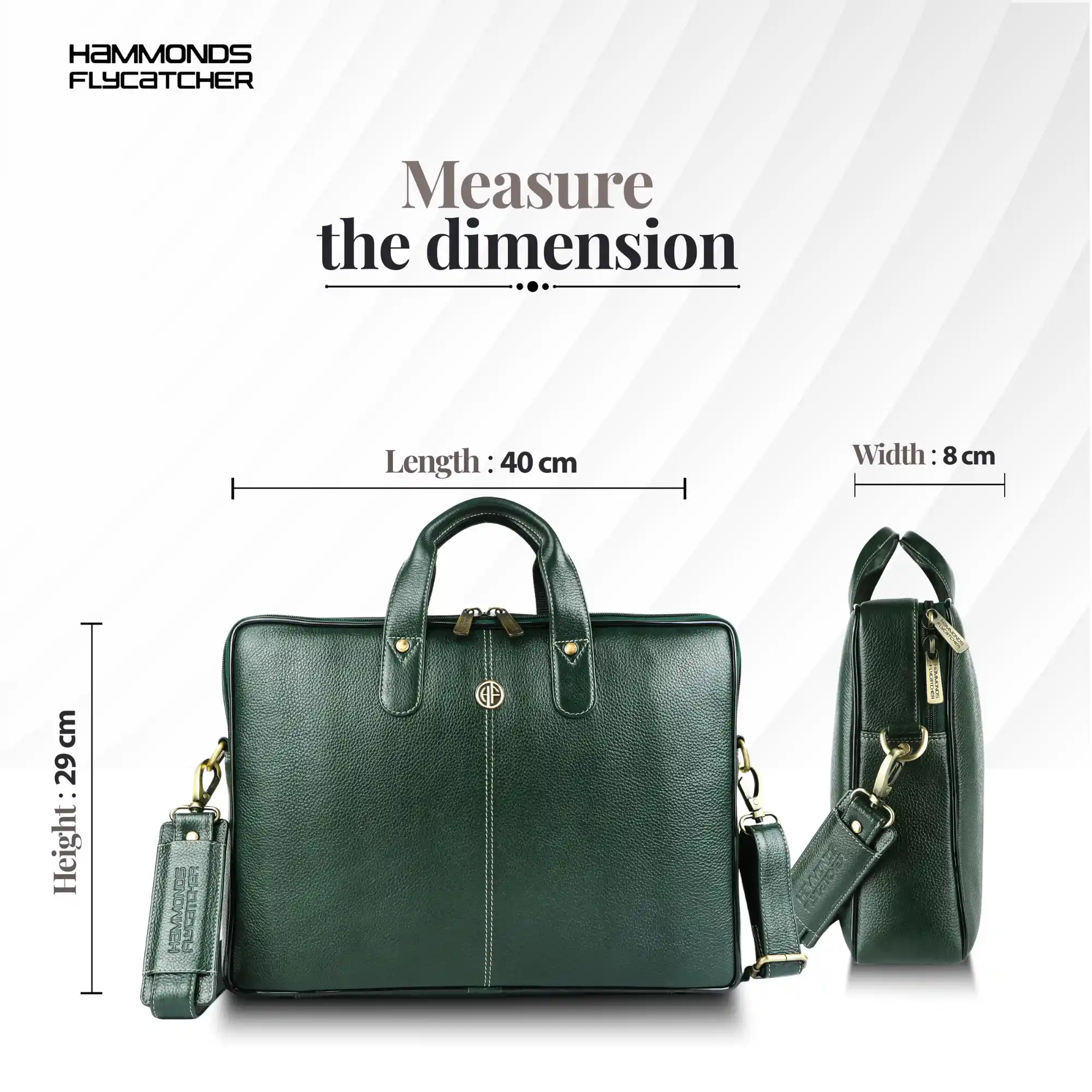 Genuine Leather Laptop Bag for Men - Office Bag - Fits Up to 14/15.6 Inch Laptop/MacBook - Image 92