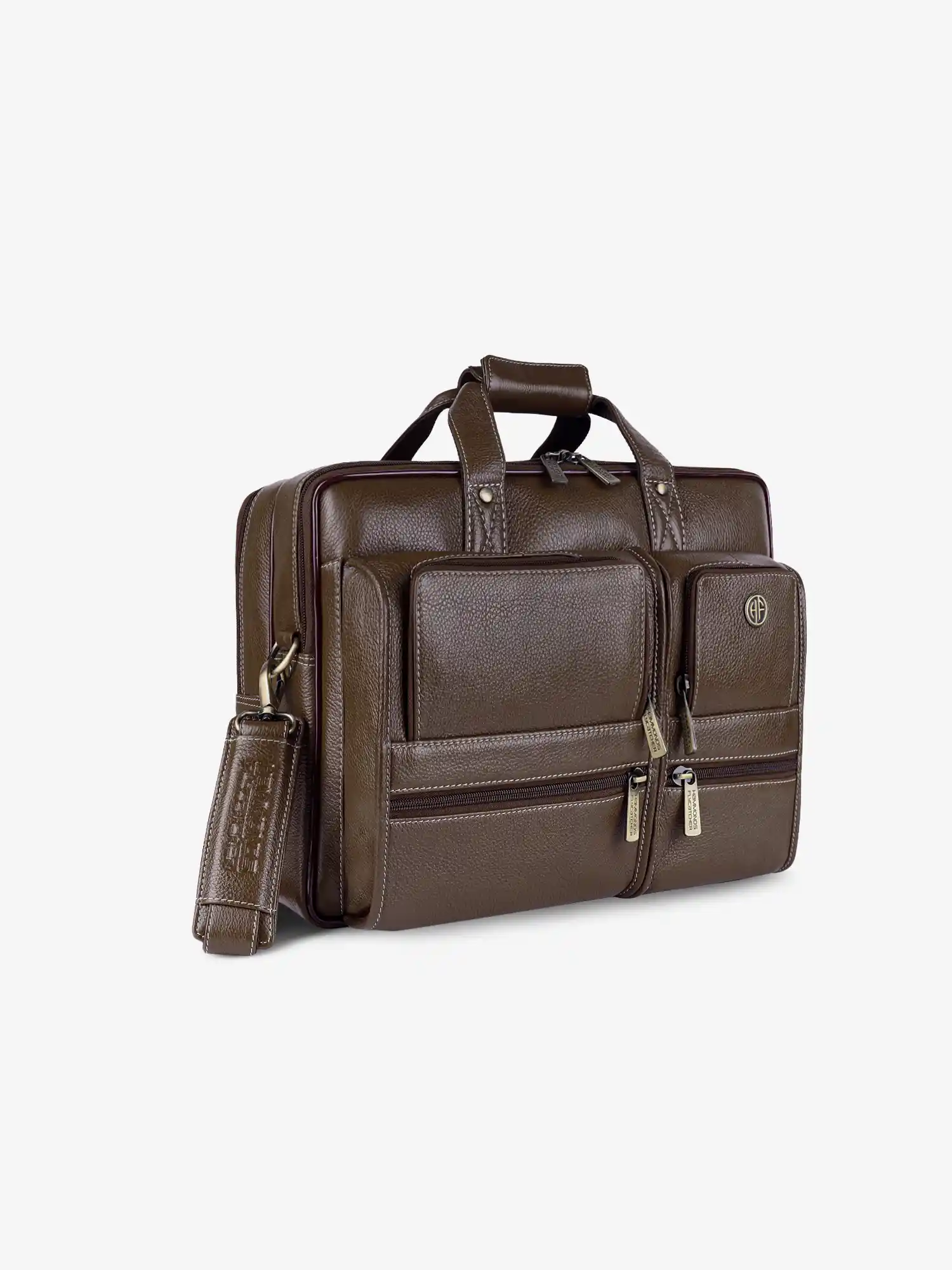 Genuine Leather Office Bag for Men - Fits Up to 15.6 Inch Laptop/MacBook - Image 14