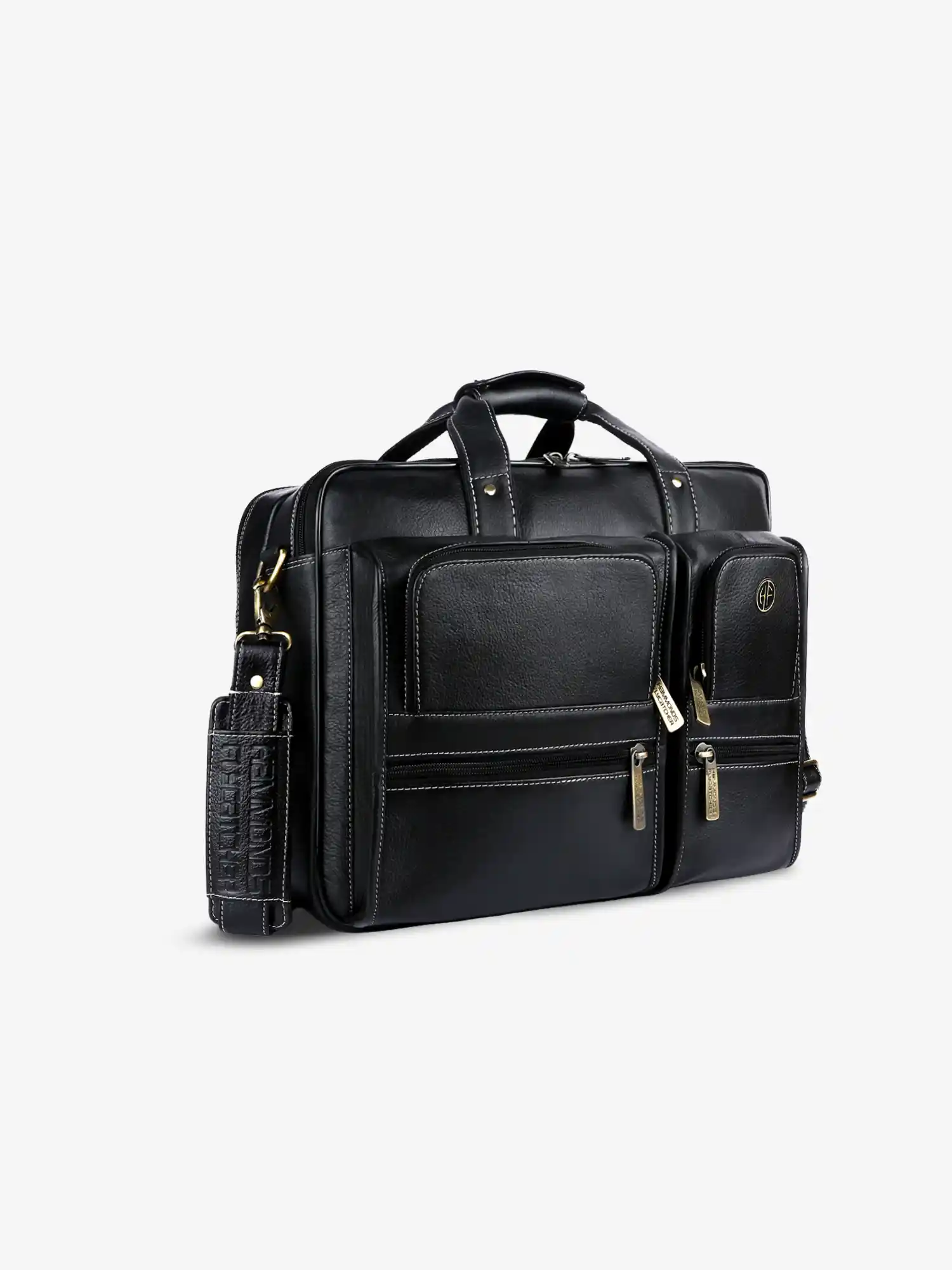 Genuine Leather Office Bag for Men - Fits Up to 15.6 Inch Laptop/MacBook - Image 17