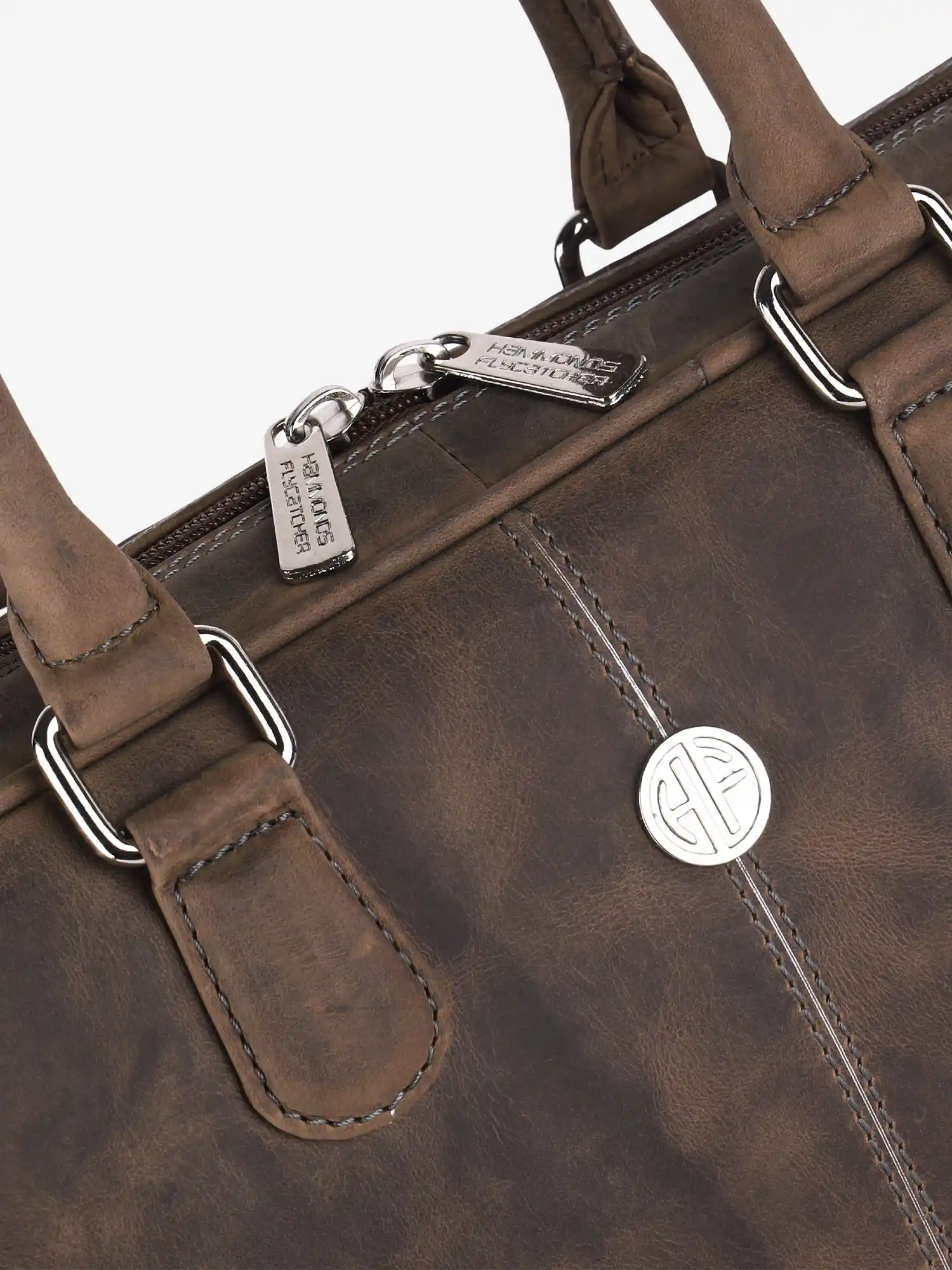 Genuine Leather Office Bag for Men, 15.6 Inch Laptop Bag, 1 Year Warranty - Image 3