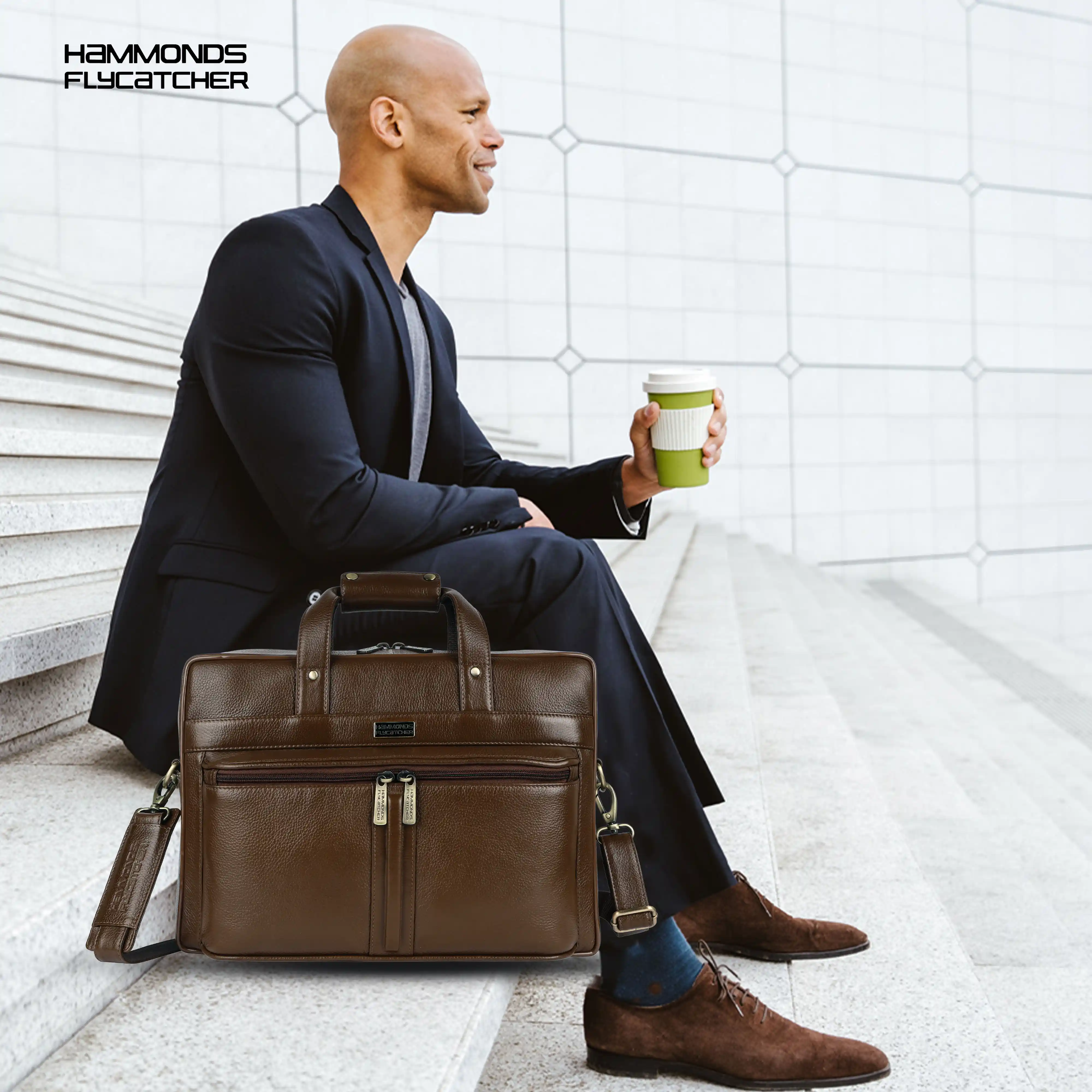 Genuine Leather Office Bag for Men - Laptop Bag - Fits Upto 15.6 Inch Laptop/MacBook - 1 Year Warranty - Image 16
