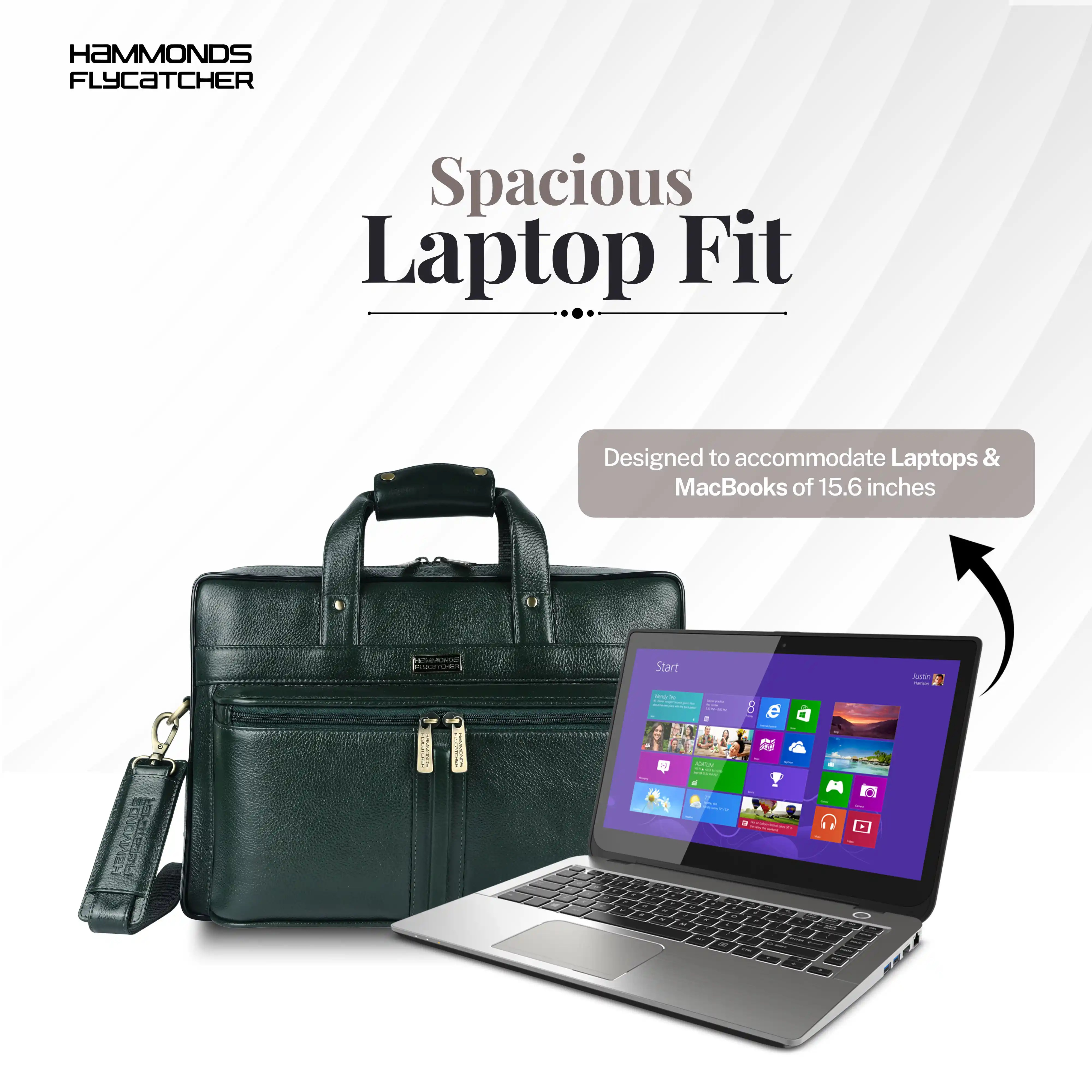 Genuine Leather Office Bag for Men - Laptop Bag - Fits Upto 15.6 Inch Laptop/MacBook - 1 Year Warranty - Image 22