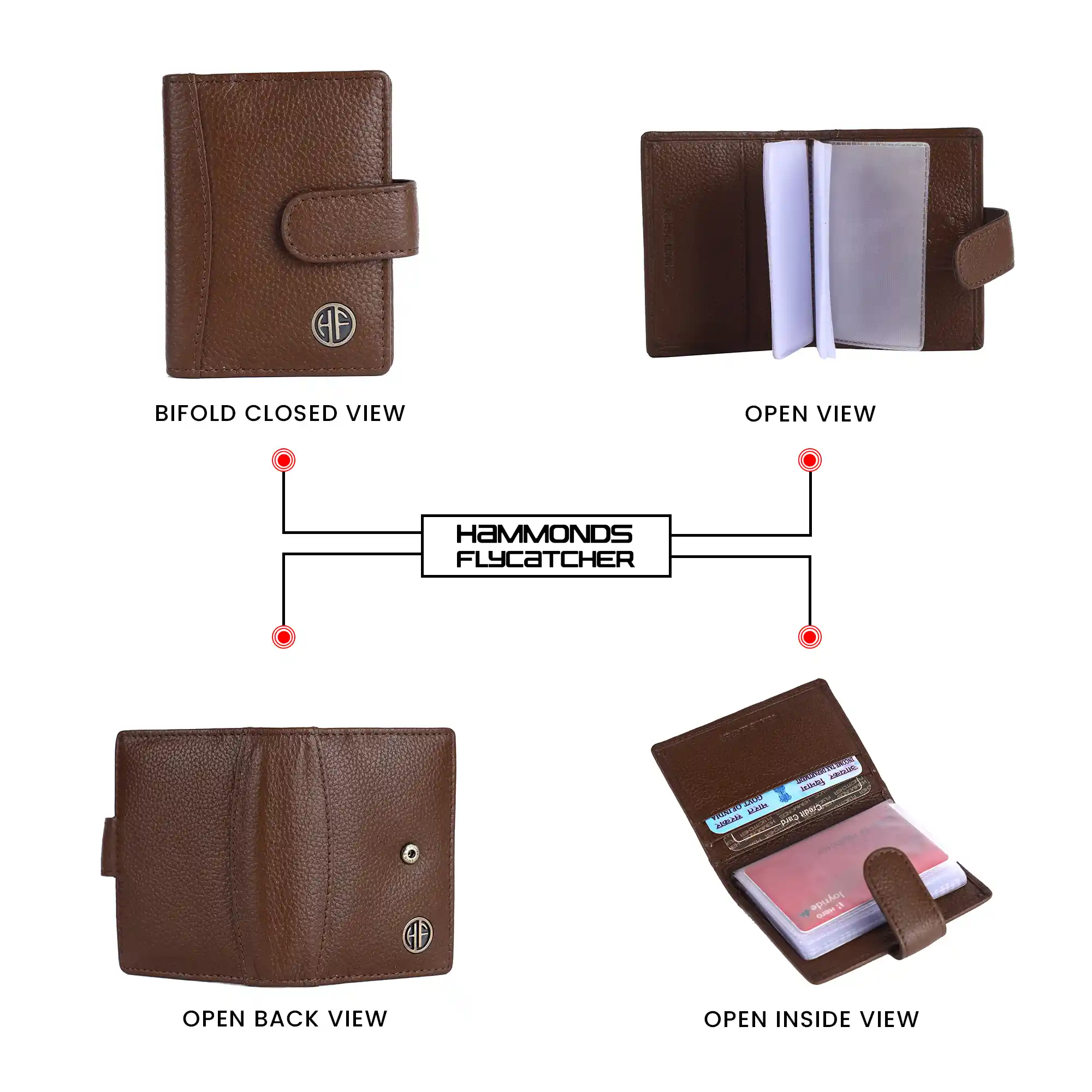 Genuine Leather RFID Protected Card Holder Wallet for Men and Women - Image 20