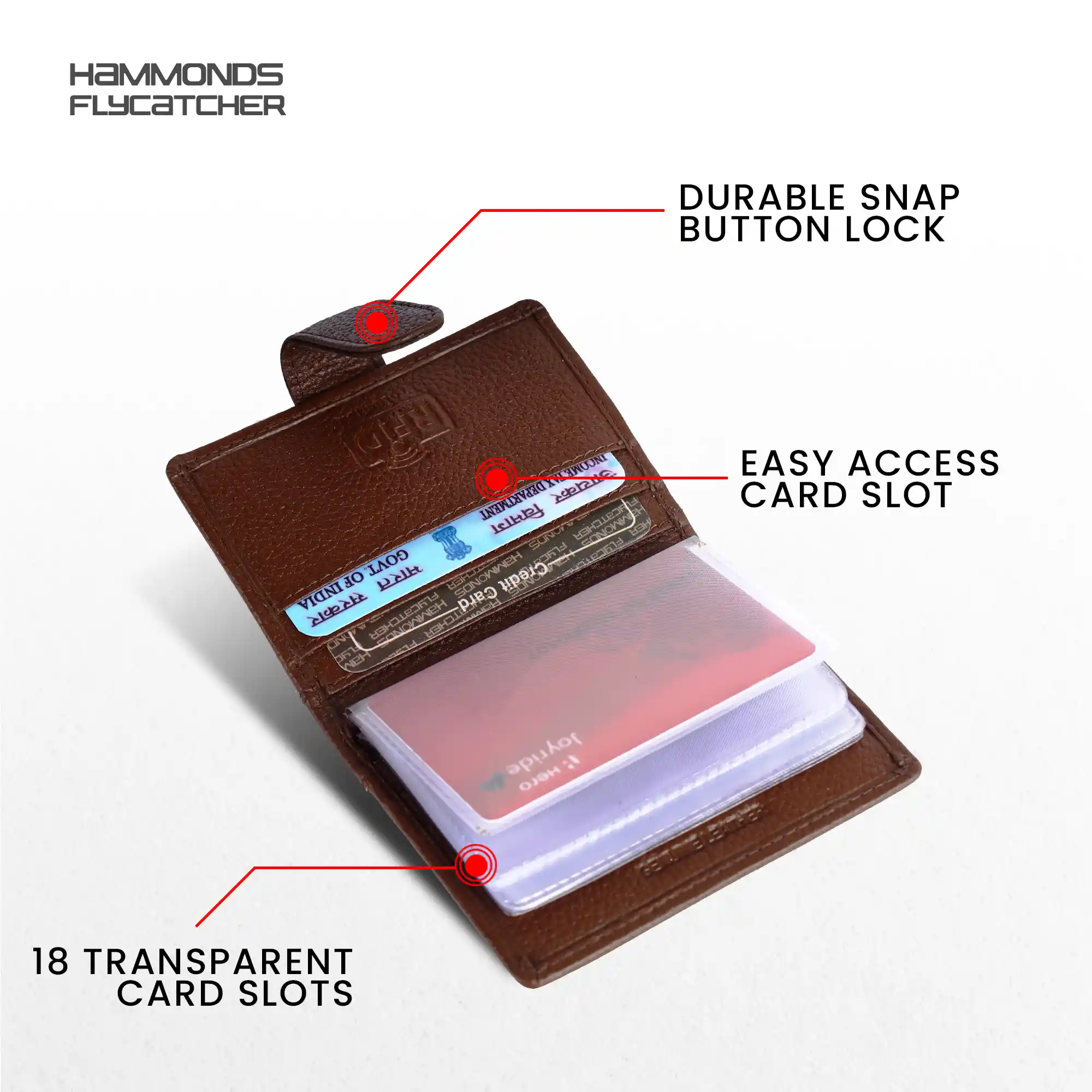 Genuine Leather RFID Protected Card Holder Wallet for Men and Women - Image 21