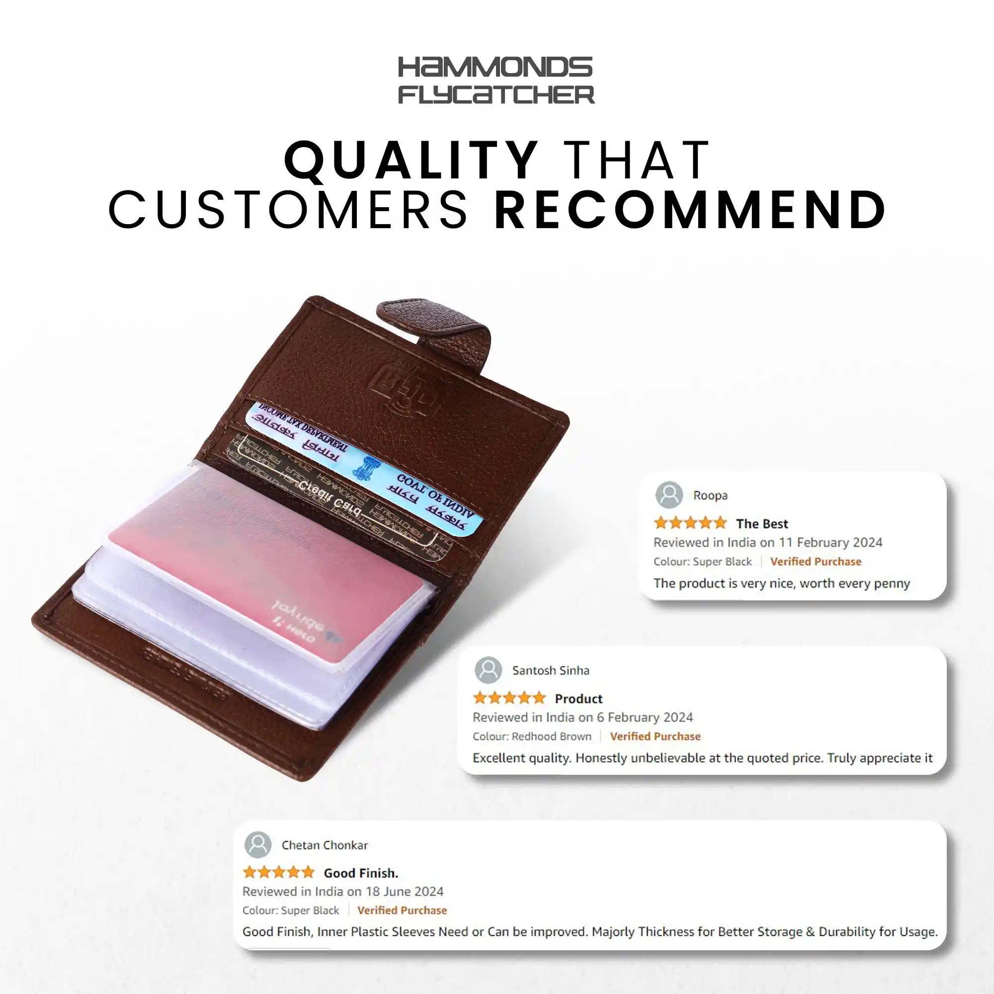 Genuine Leather RFID Protected Card Holder Wallet for Men and Women - Image 23