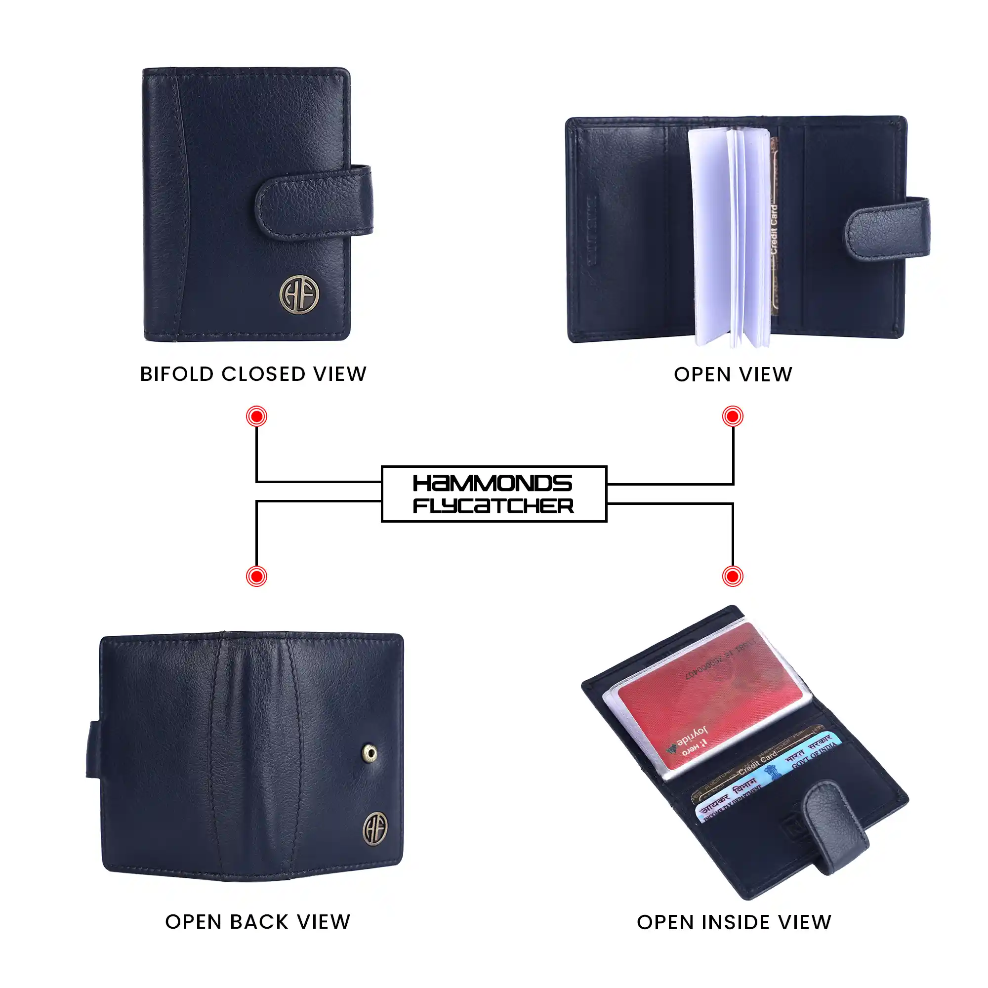 Genuine Leather RFID Protected Card Holder Wallet for Men and Women - Image 3