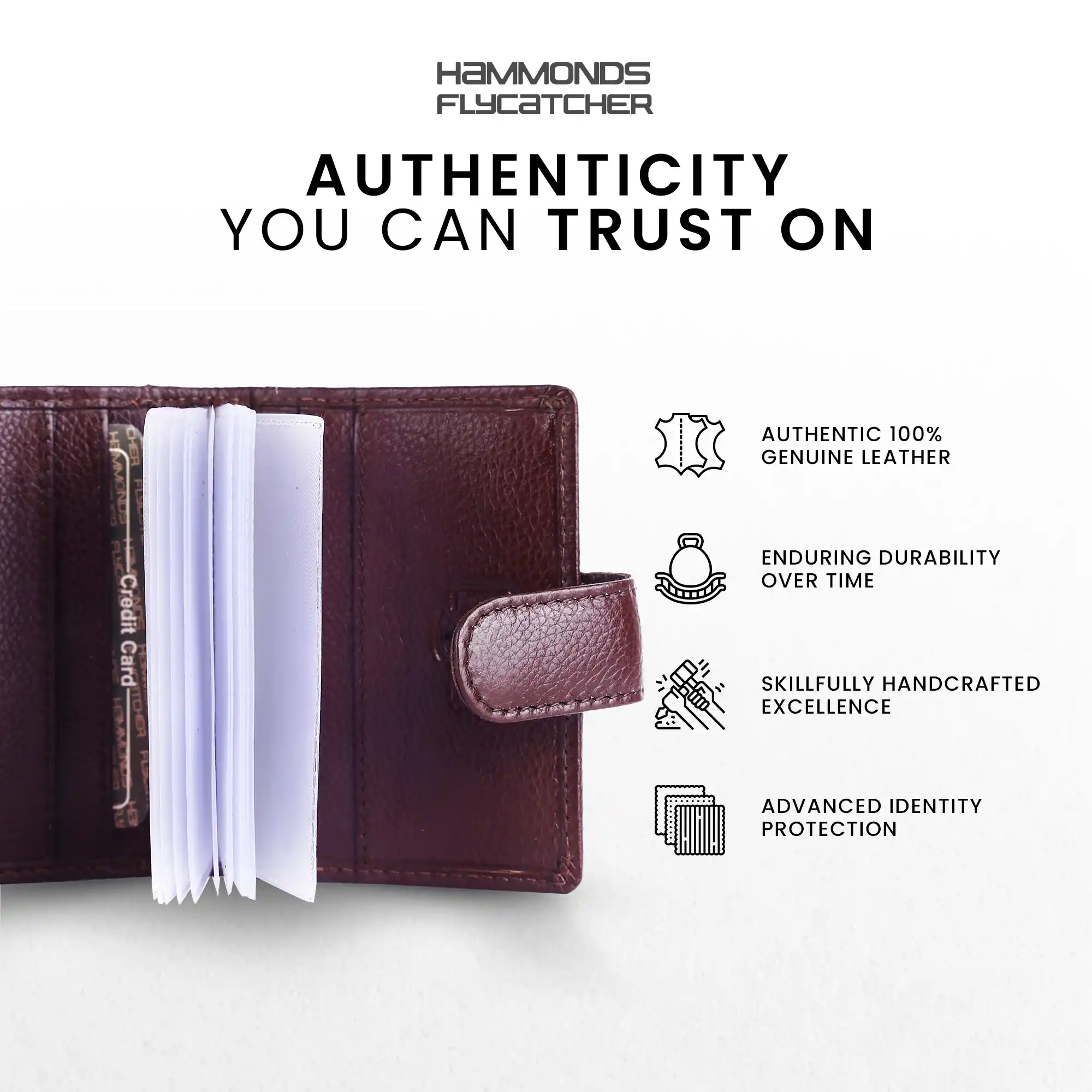Genuine Leather RFID Protected Card Holder Wallet for Men and Women - Image 46