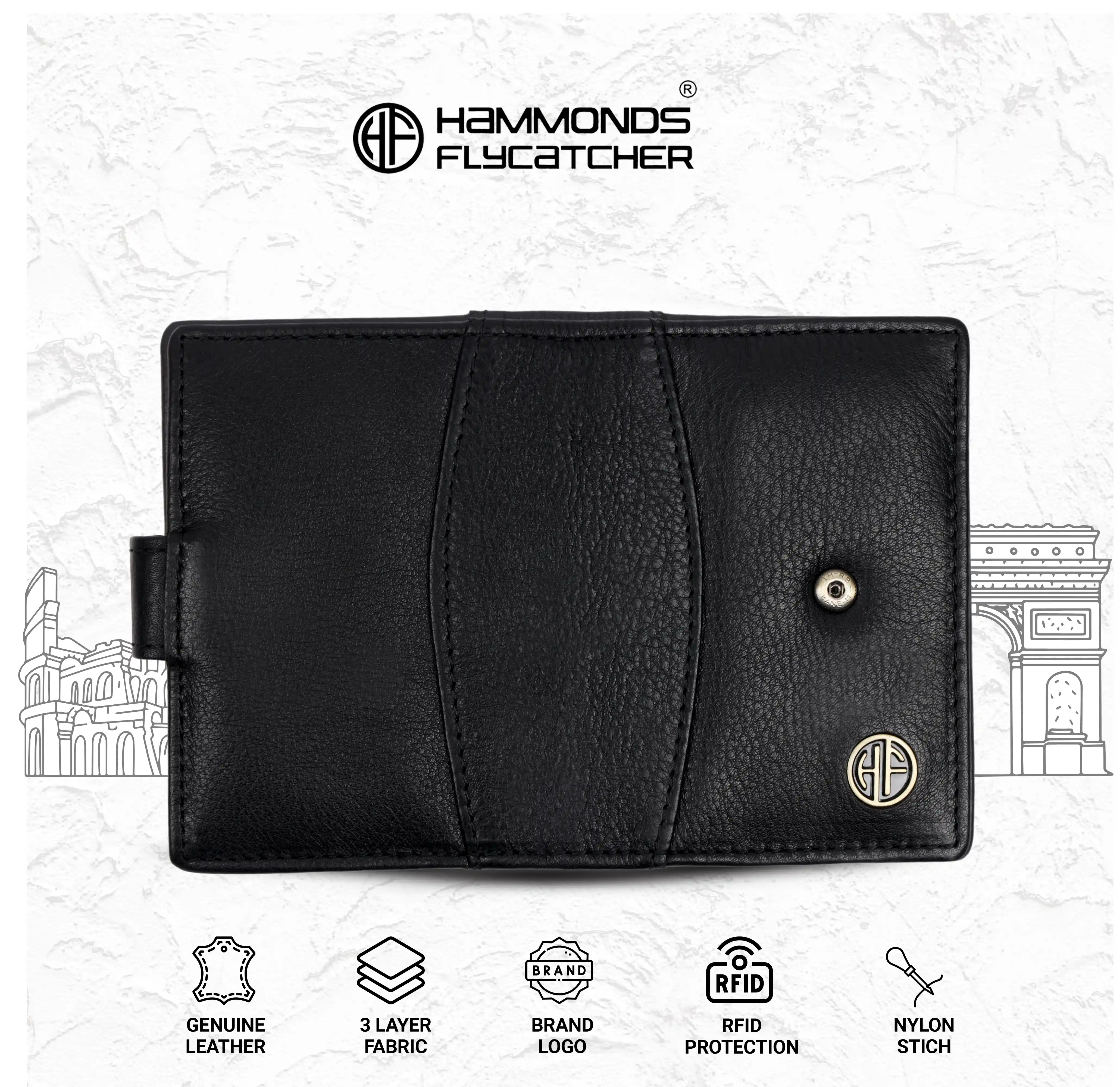 Genuine Leather RFID Protected Card Holder Wallet for Men and Women - Image 53