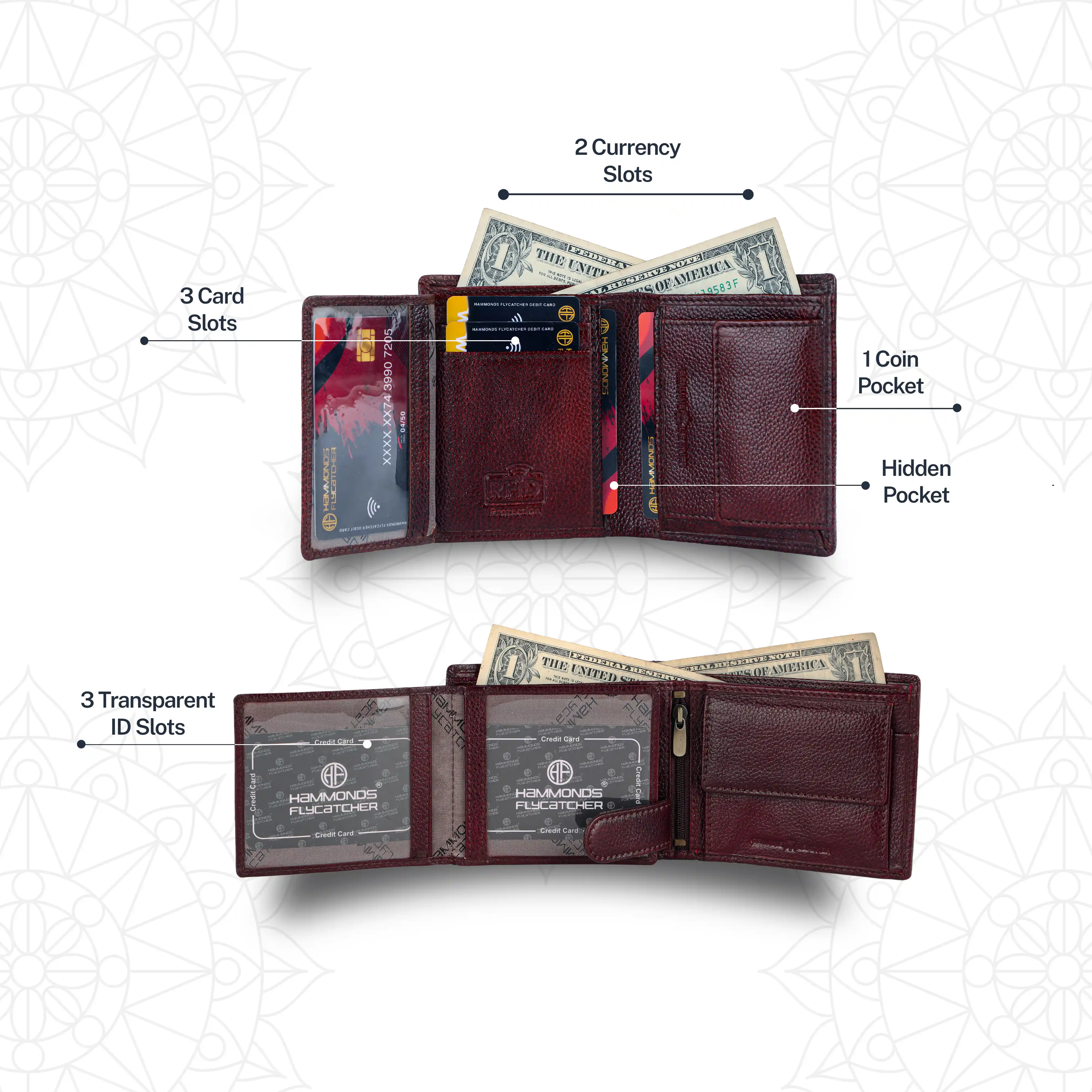Genuine Leather Wallet Gift Set Combo (His & Hers) - Anniversary or Wedding Present - Image 18