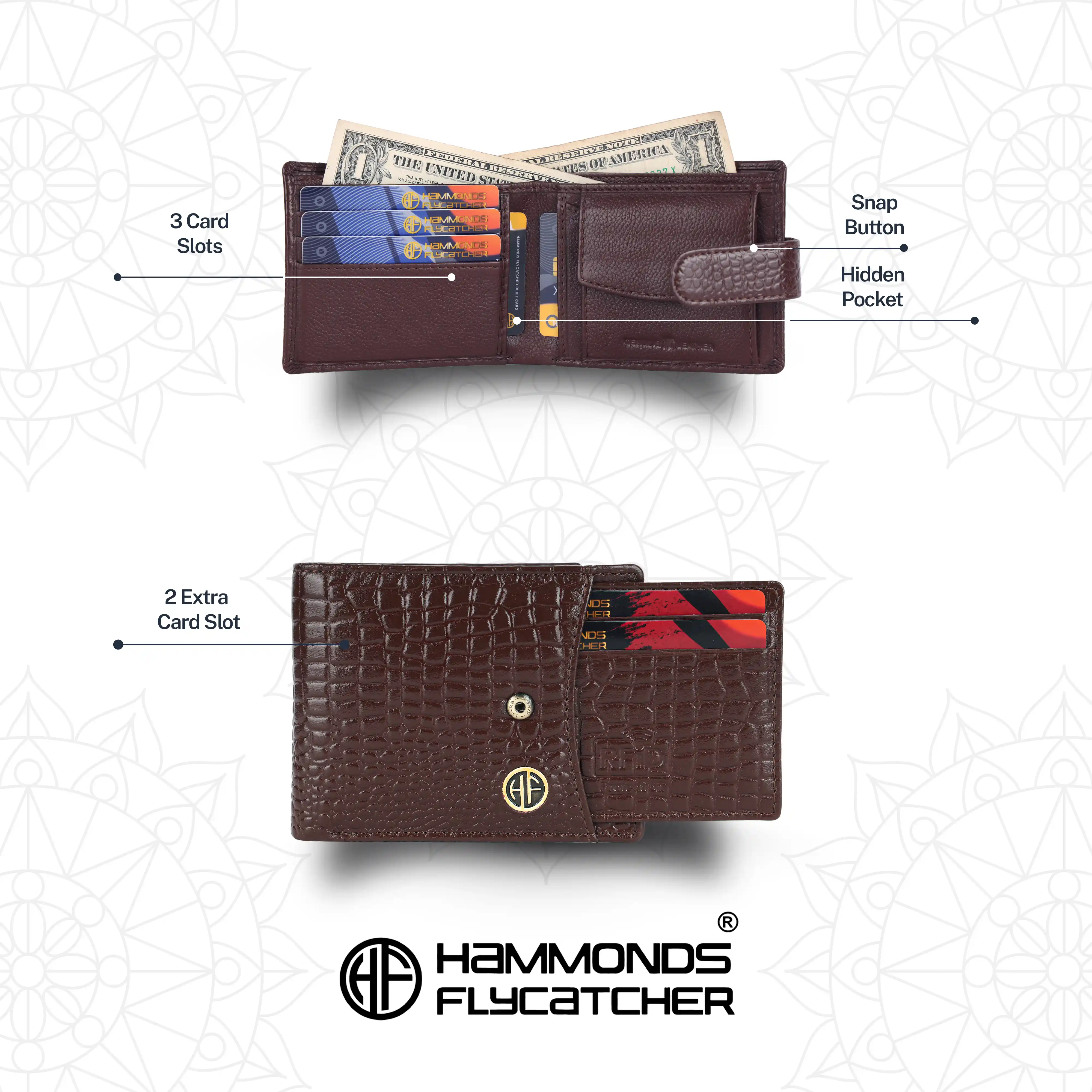 Genuine Leather Wallet Gift Set Combo (His & Hers) - Anniversary or Wedding Present - Image 8