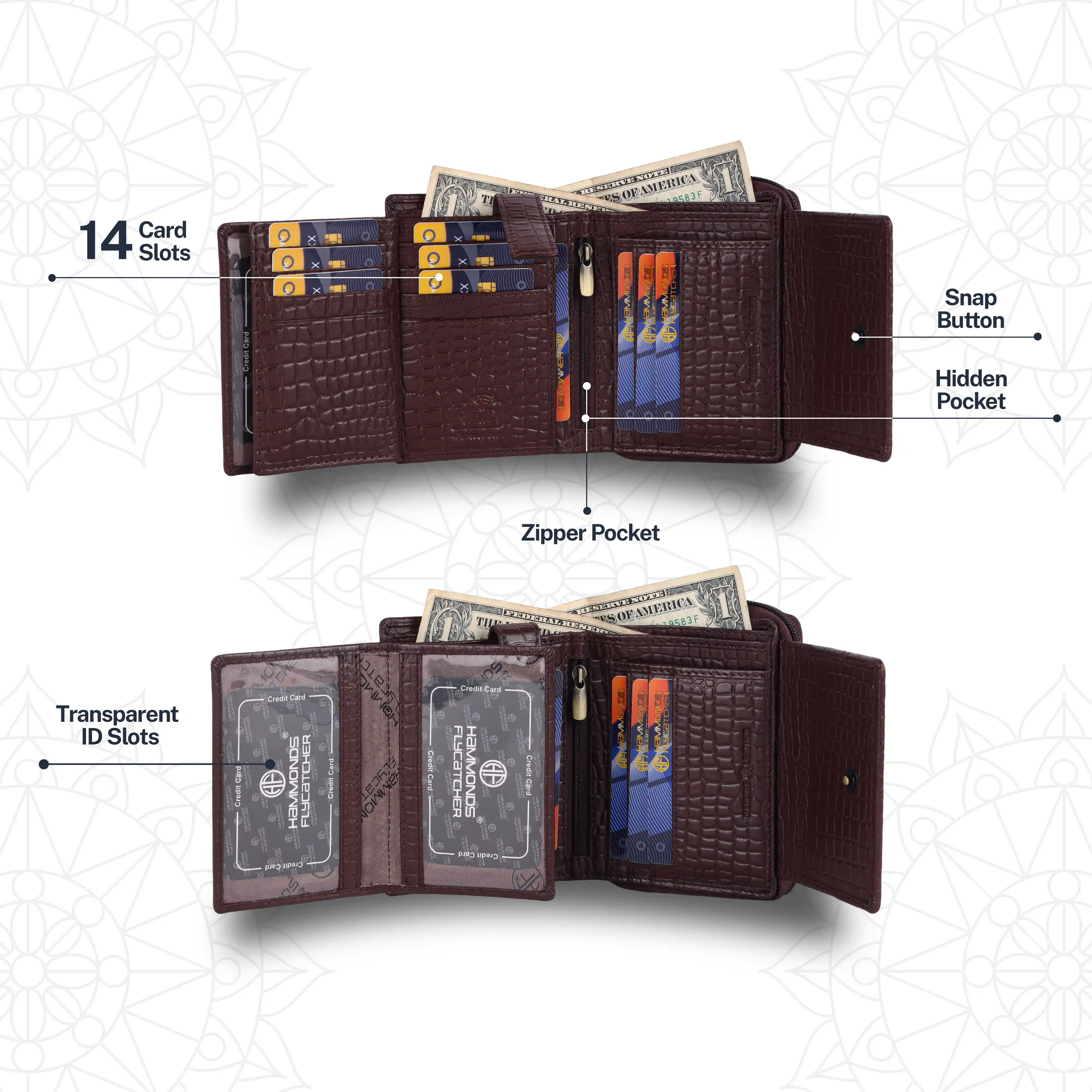 Genuine Leather Wallet Gift Set Combo (His & Hers) - Anniversary or Wedding Present - Image 9