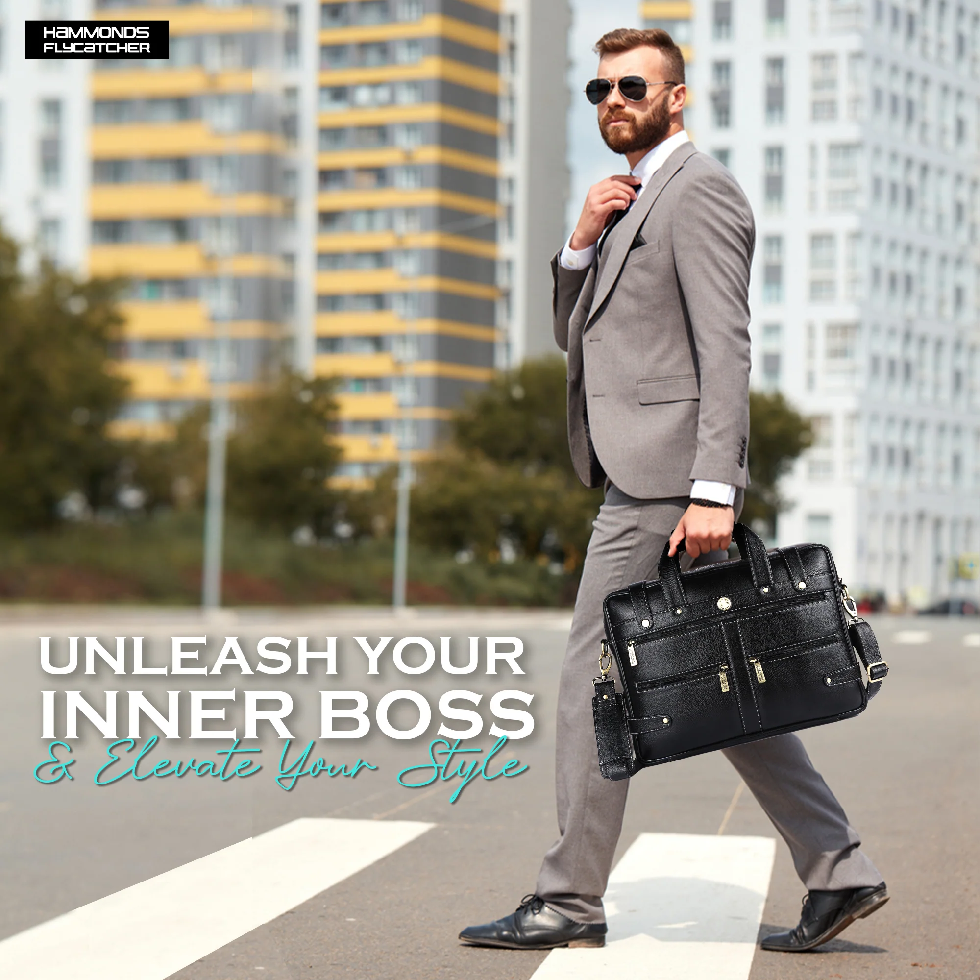 Branded Laptop Bag for Men - Genuine Leather - Fits Up to 15.6 Inch Laptop/MacBook - 1 Year Warranty - Image 10