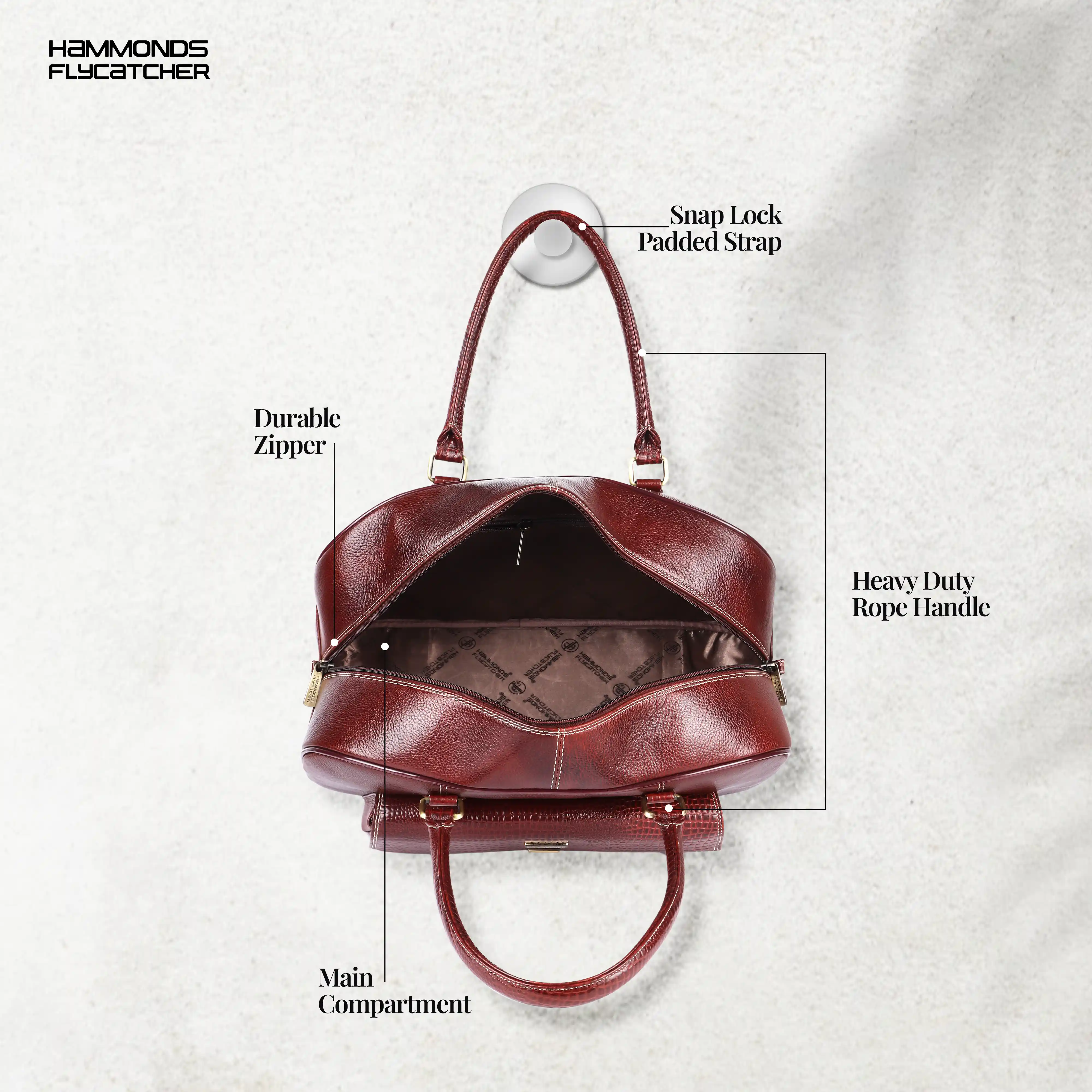Genuine Leather Brown Travel Bag/Travel Bags for Luggage/Cabin Luggage Bags for Flight/Leather Travel Bags - Image 5
