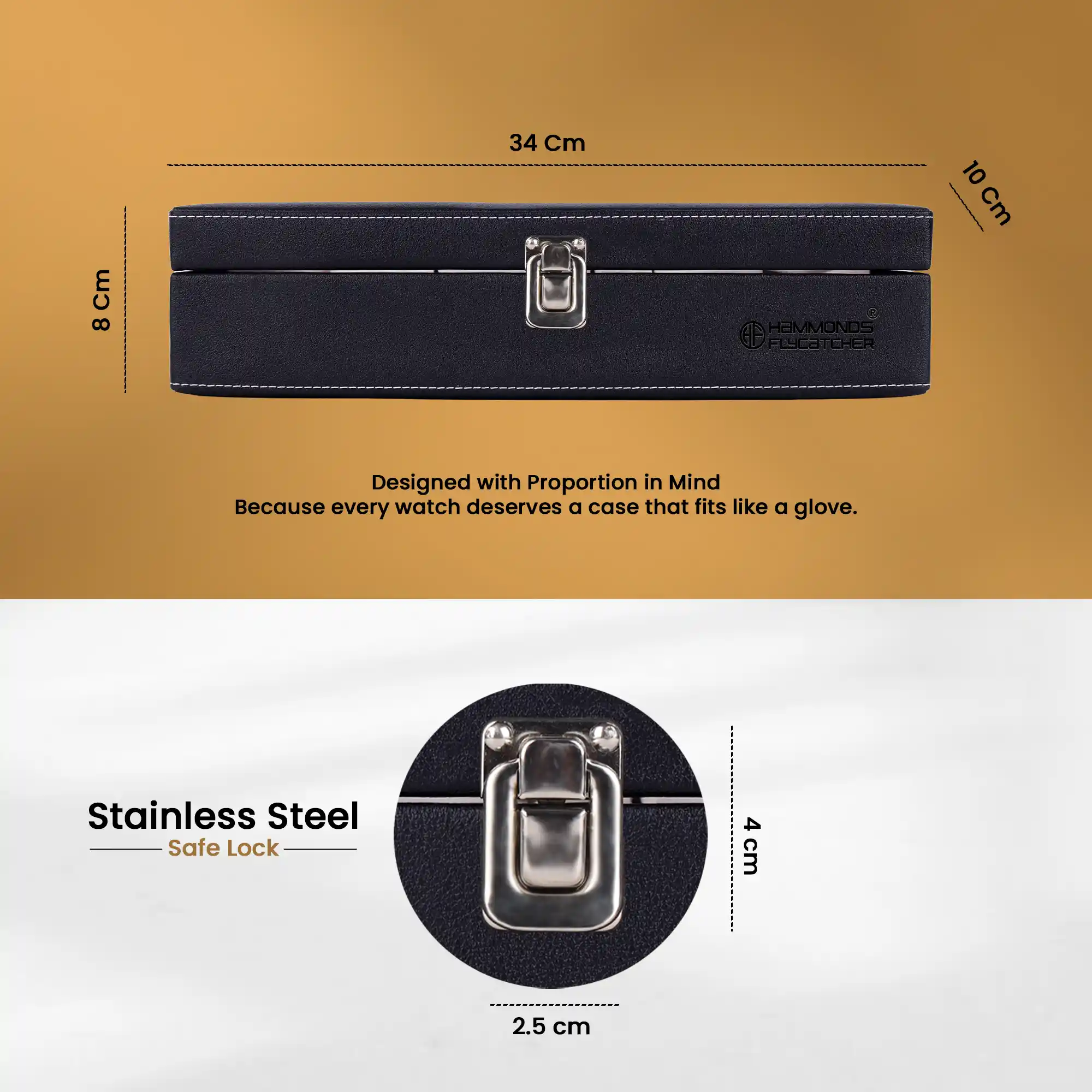 Premium Vegan Leather Men's and Women's Watch Box/Organiser with Glass Window, Gift Ready Luxury Watches Display Case for Collectors - Image 27
