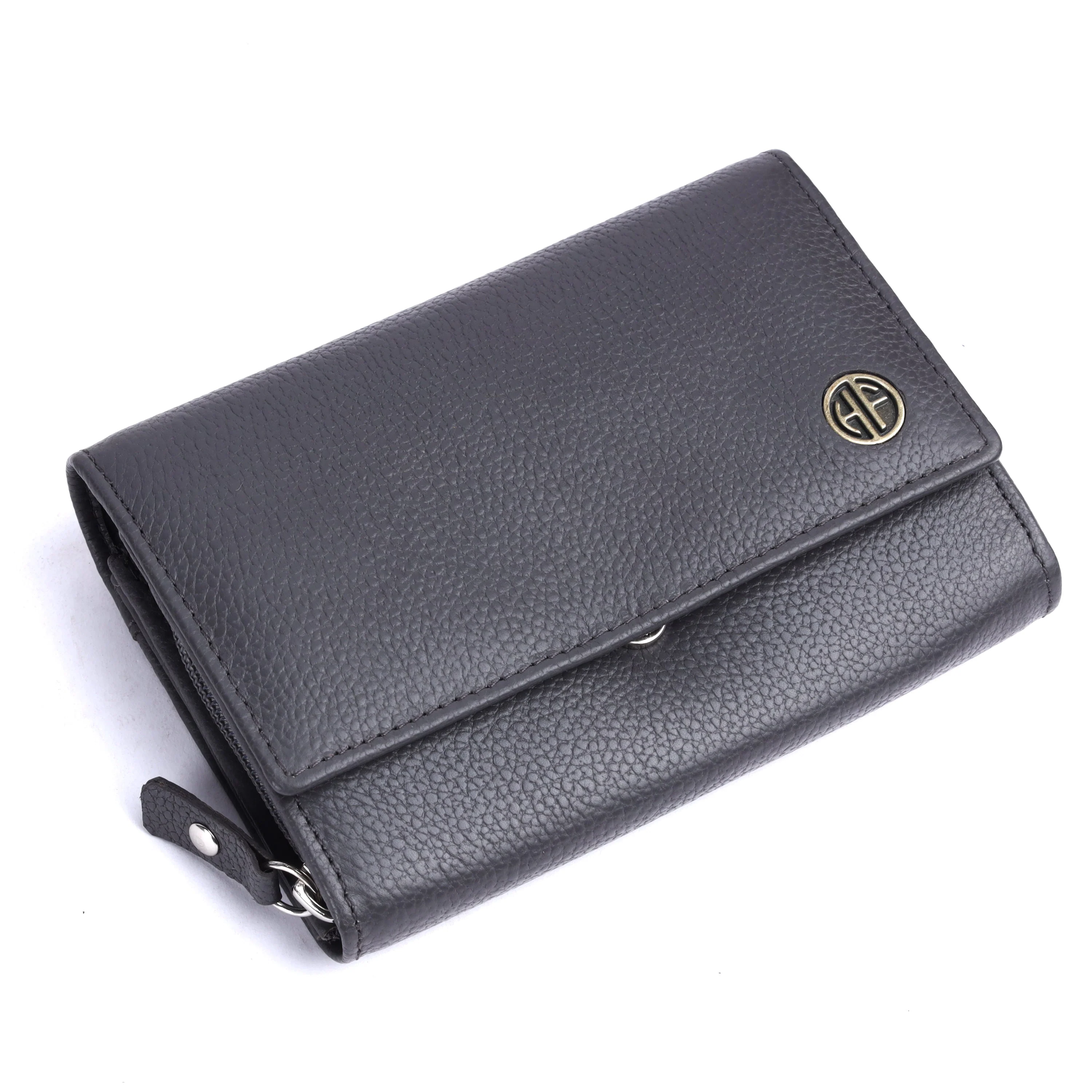 Ladies Leather Purse - RFID Protected, 8 Card Slots, 5 Compartments, Button Closure - For Daily Use - Image 10