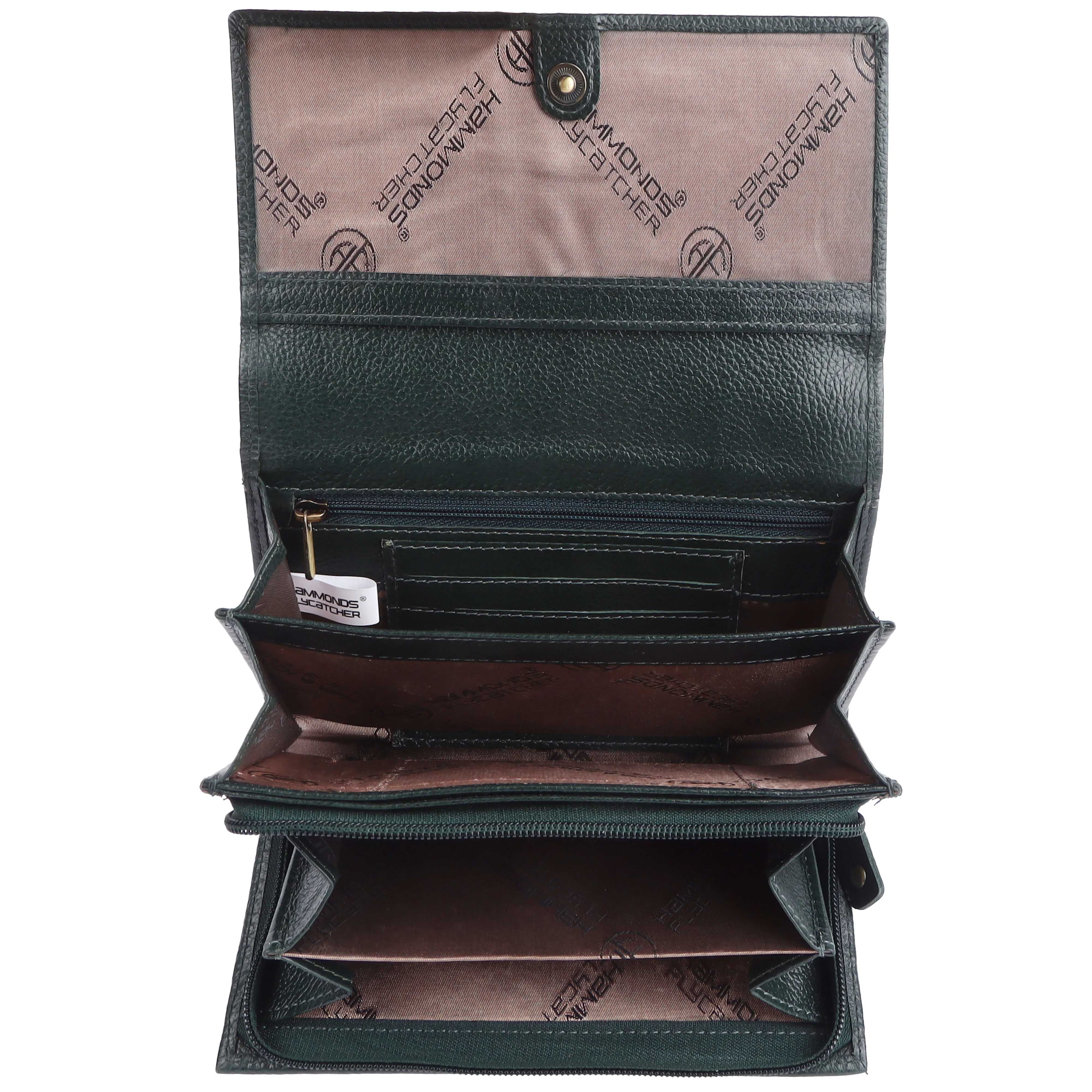 Ladies Leather Purse - RFID Protected, 8 Card Slots, 5 Compartments, Button Closure - For Daily Use - Image 15