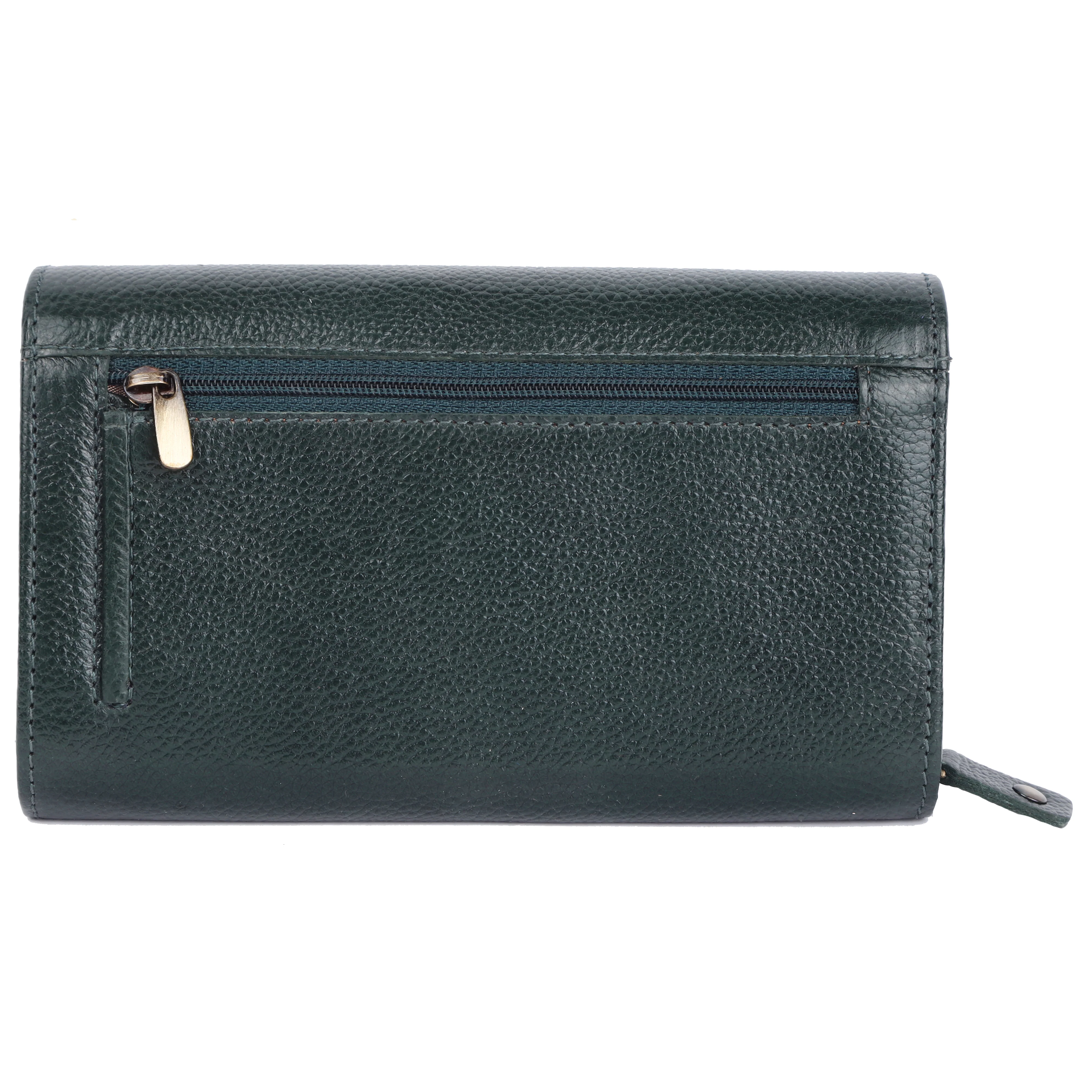 Ladies Leather Purse - RFID Protected, 8 Card Slots, 5 Compartments, Button Closure - For Daily Use - Image 17