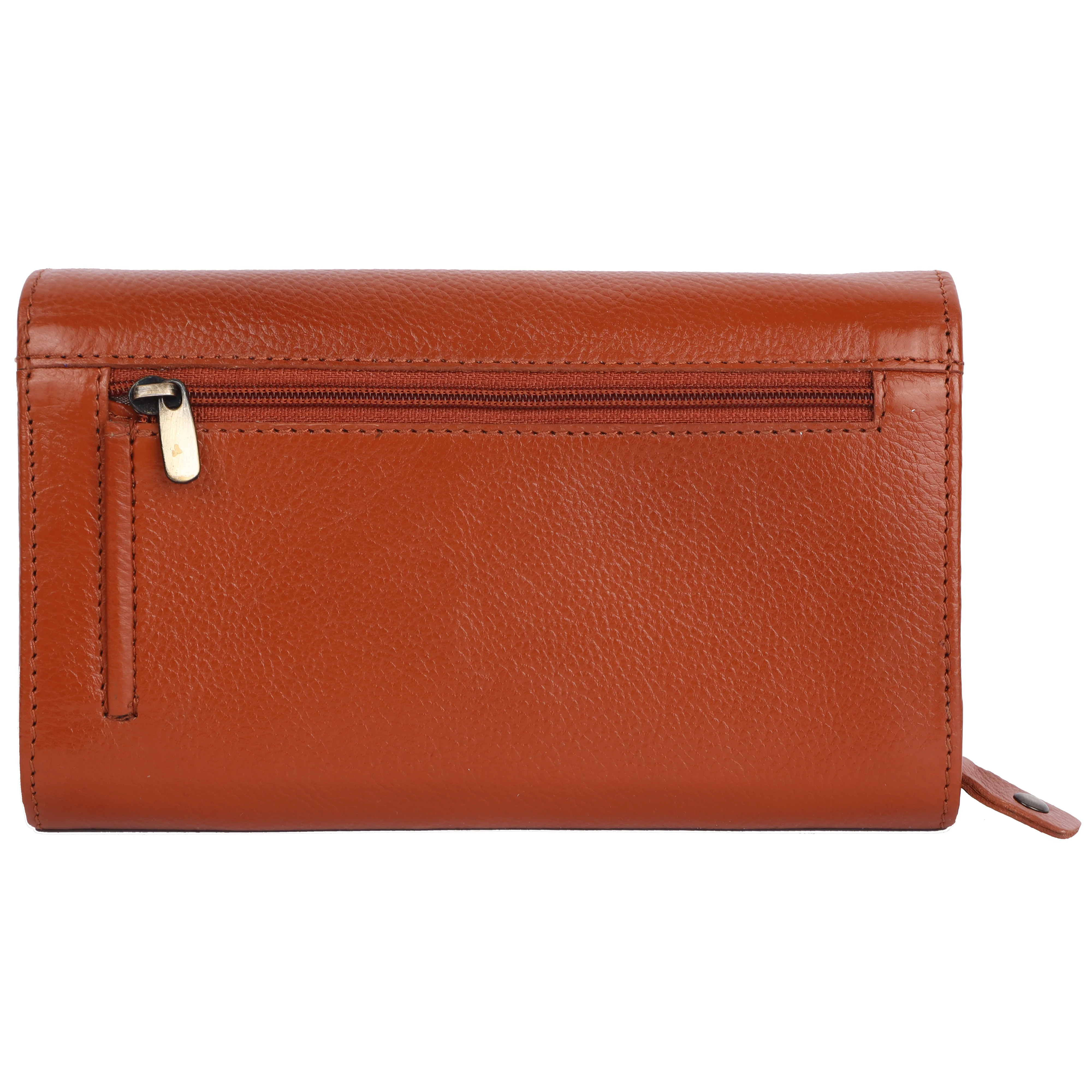 Ladies Leather Purse - RFID Protected, 8 Card Slots, 5 Compartments, Button Closure - For Daily Use - Image 21