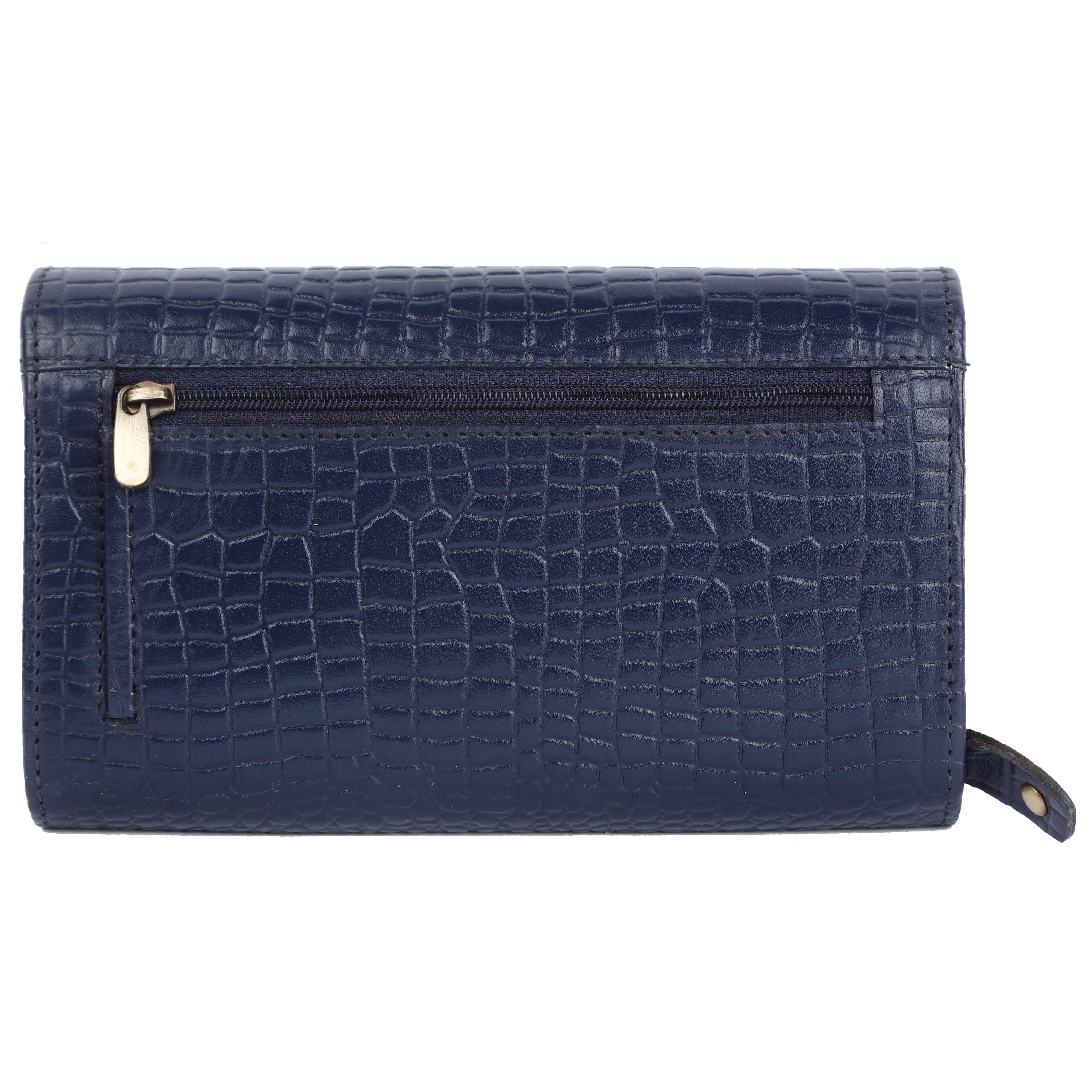 Ladies Leather Purse - RFID Protected, 8 Card Slots, 5 Compartments, Button Closure - For Daily Use - Image 4