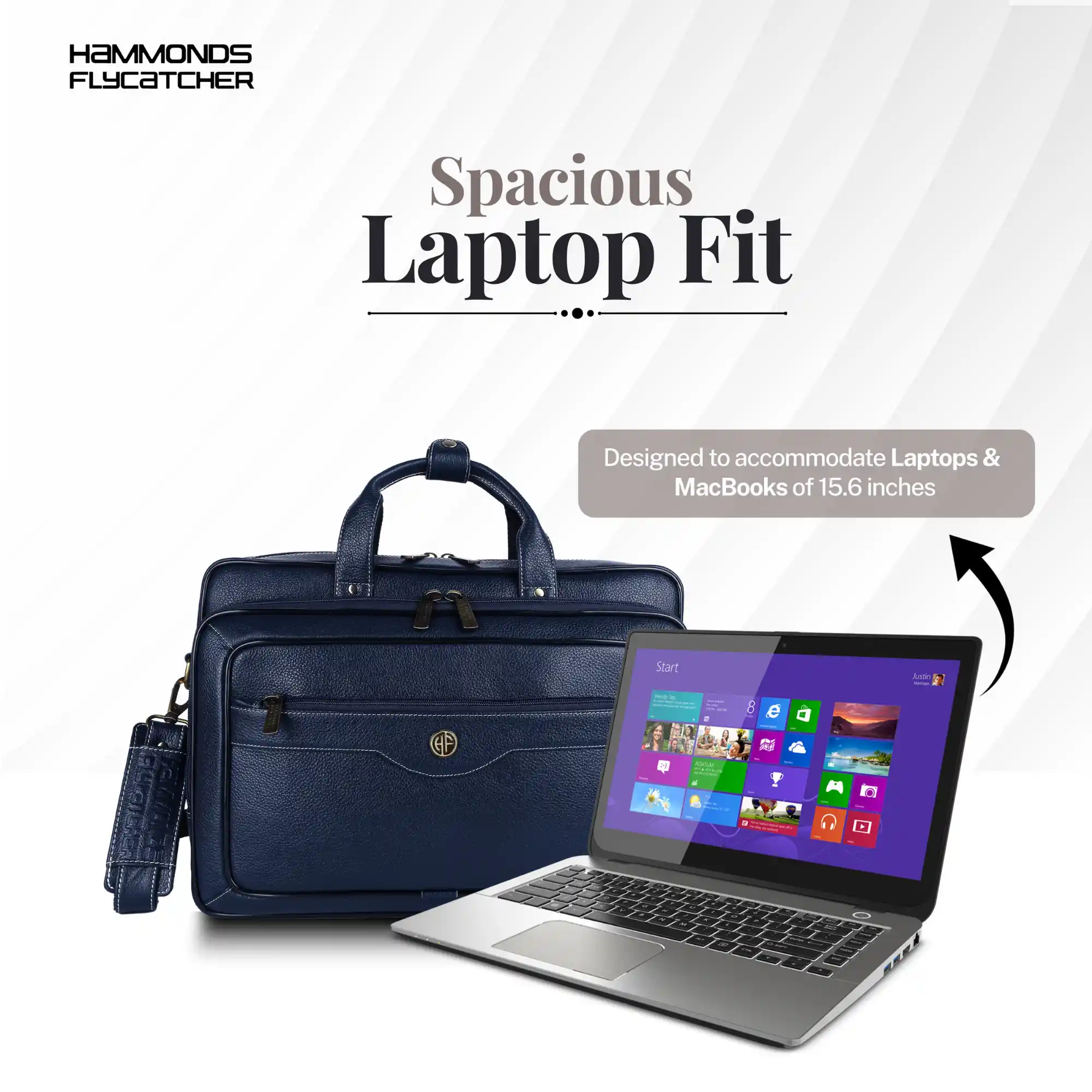 Laptop Bag for Men - Genuine Leather - Fits Upto 15.6 Inch Laptop - Image 22