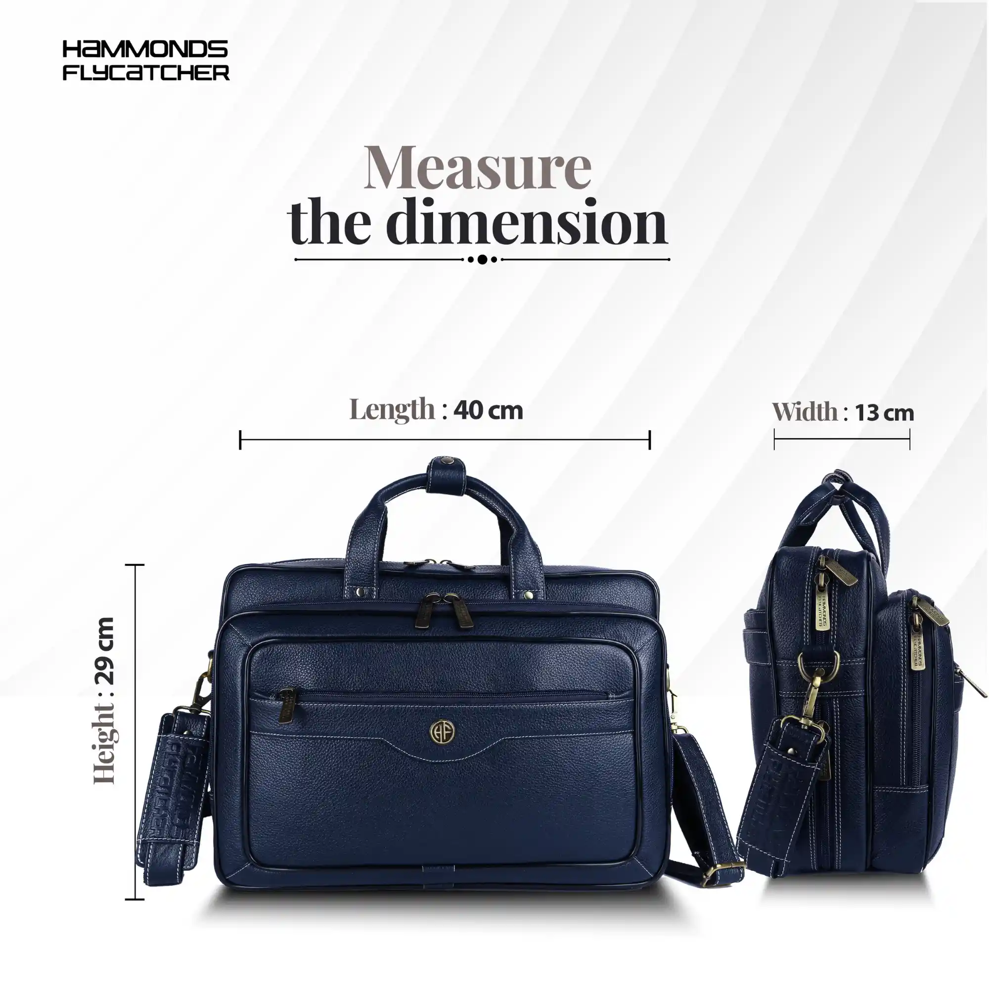 Laptop Bag for Men - Genuine Leather - Fits Upto 15.6 Inch Laptop - Image 23