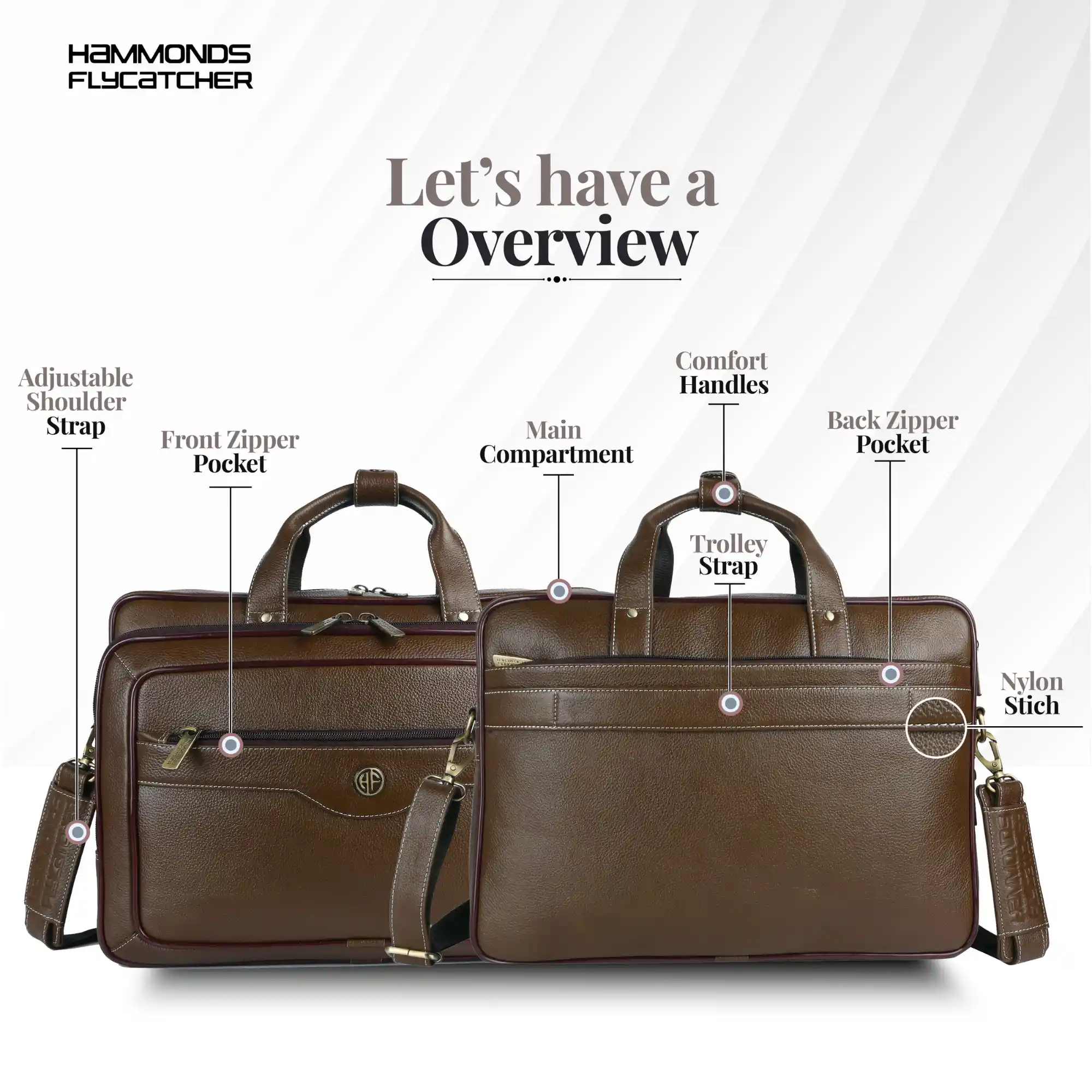 Laptop Bag for Men - Genuine Leather - Fits Upto 15.6 Inch Laptop - Image 27