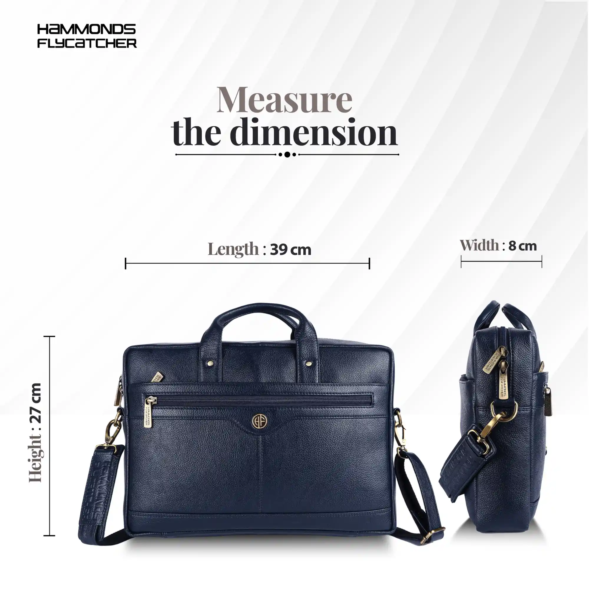 Laptop Bag for Men - Genuine Leather Office Bag with Multiple Compartments - Fits 14-15.6 Inch Laptop - Image 31