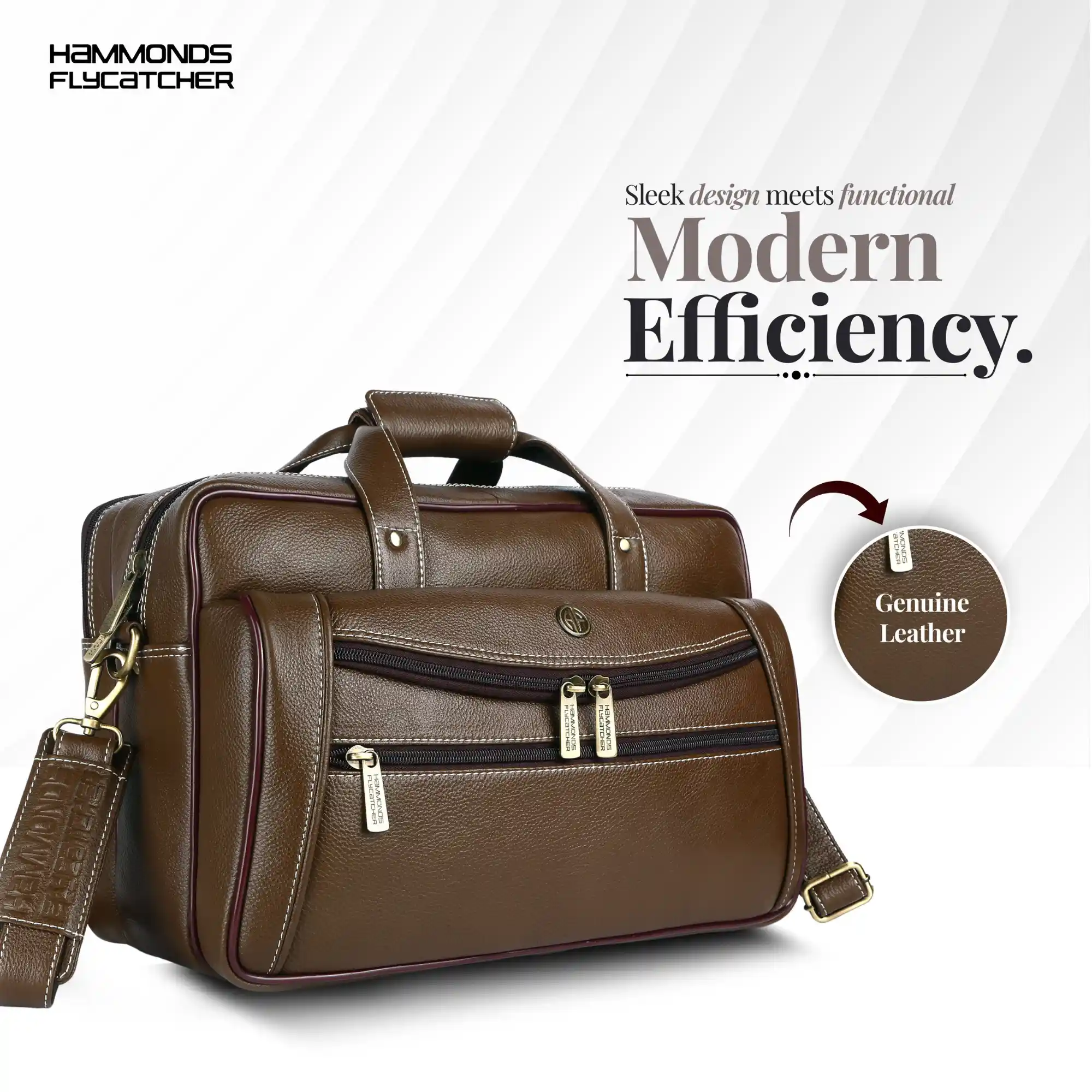 Laptop Messenger Bag For Men - Ideal for Office and Travel - Fits 14-15.6 inch Laptop - 1 Year Warranty - Image 10