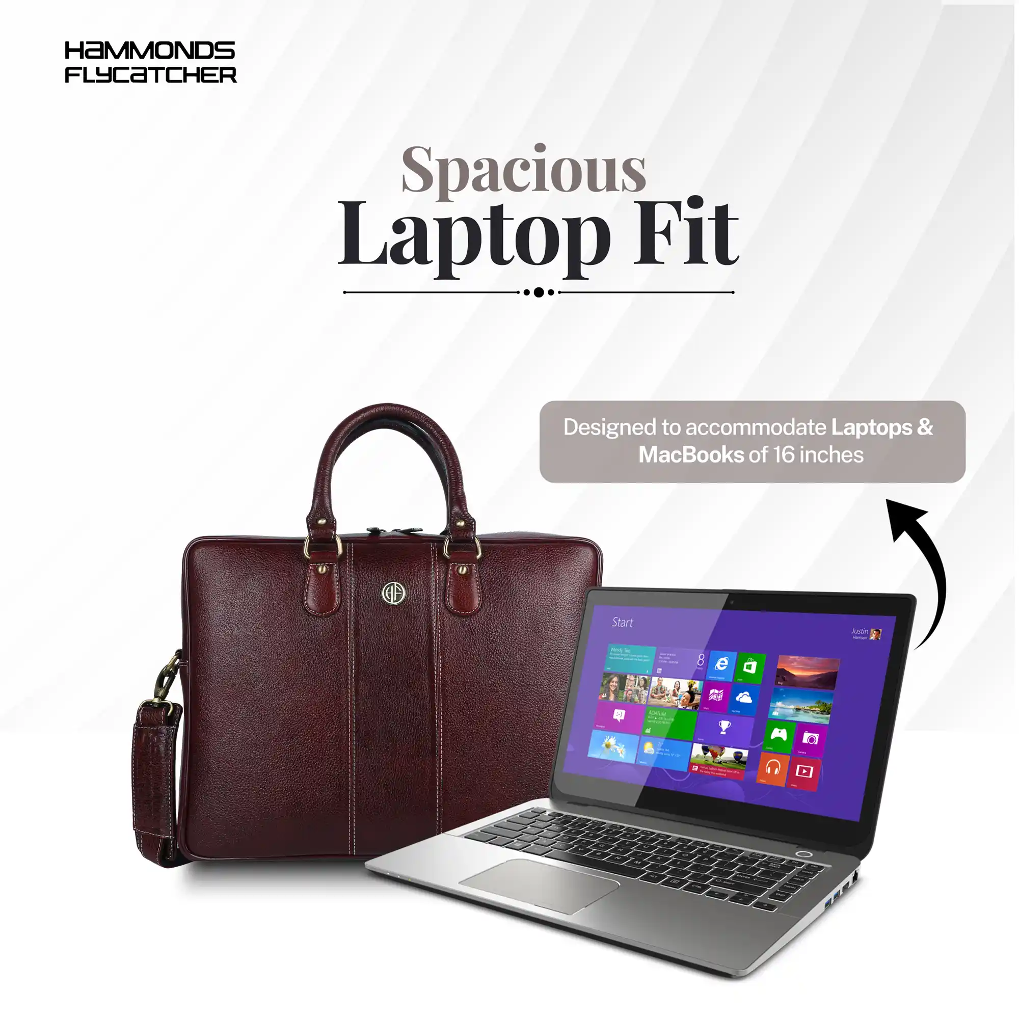 Laptop Shoulder Bag for Men- Genuine Leather Bag With Multiple Compartments- 1 Year Warranty - Image 14