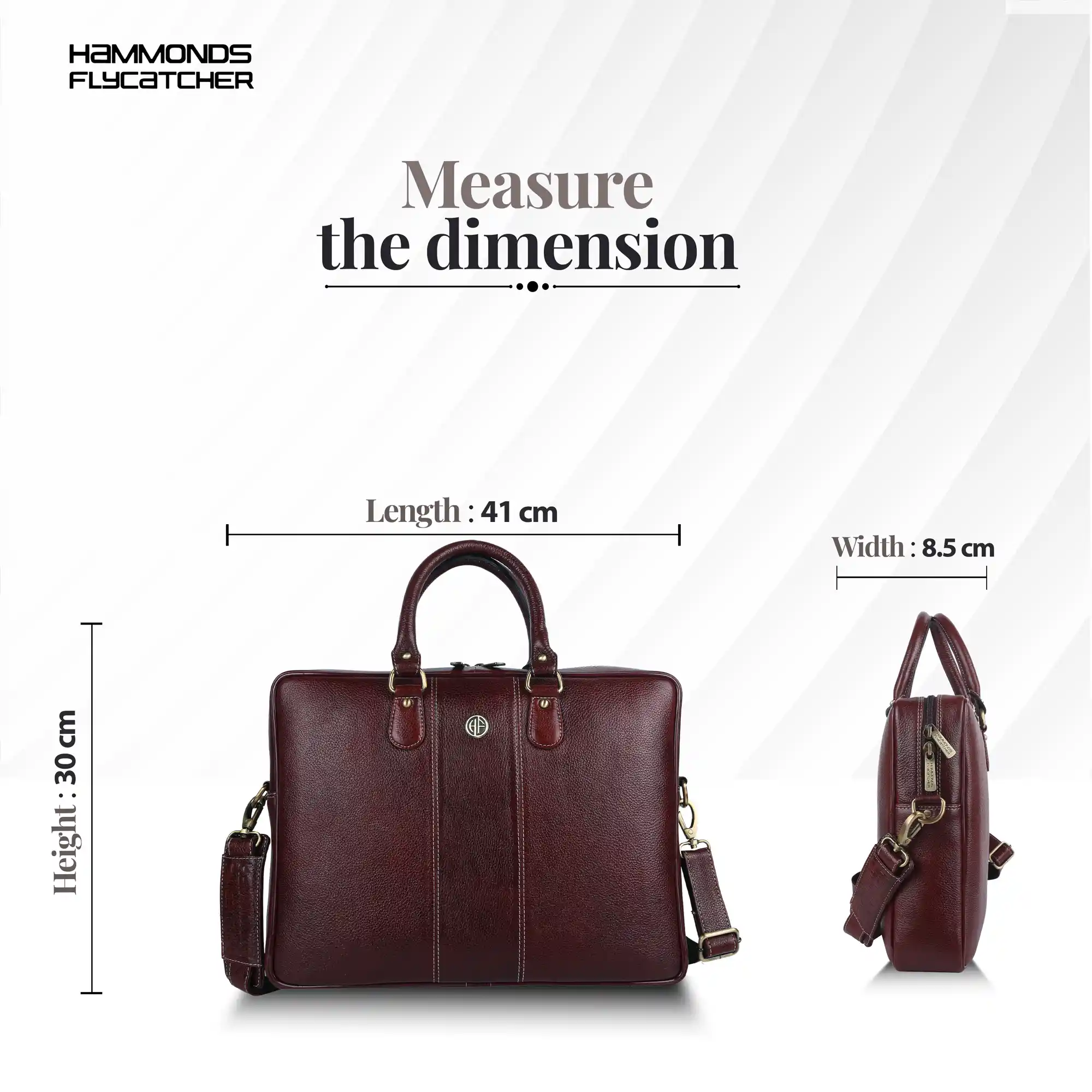 Laptop Shoulder Bag for Men- Genuine Leather Bag With Multiple Compartments- 1 Year Warranty - Image 15