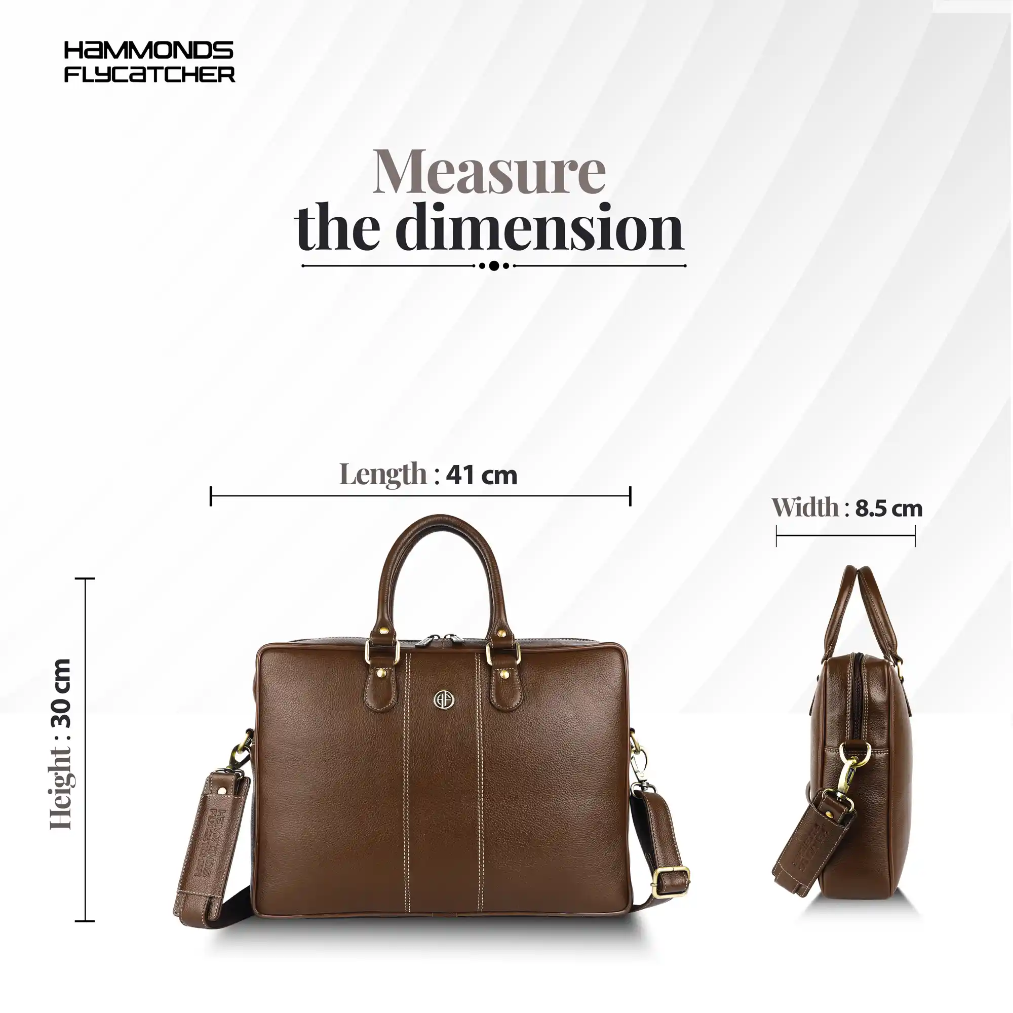 Laptop Shoulder Bag for Men- Genuine Leather Bag With Multiple Compartments- 1 Year Warranty - Image 7