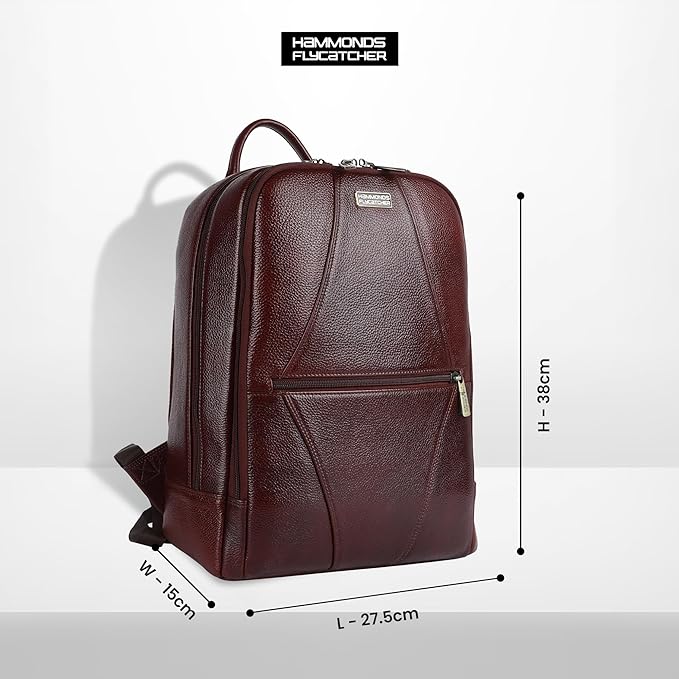 Leather Backpack - Style and Comfort for Men and Women, Perfect for Any Adventure - Fits up to 14 Inch Laptop - Image 8
