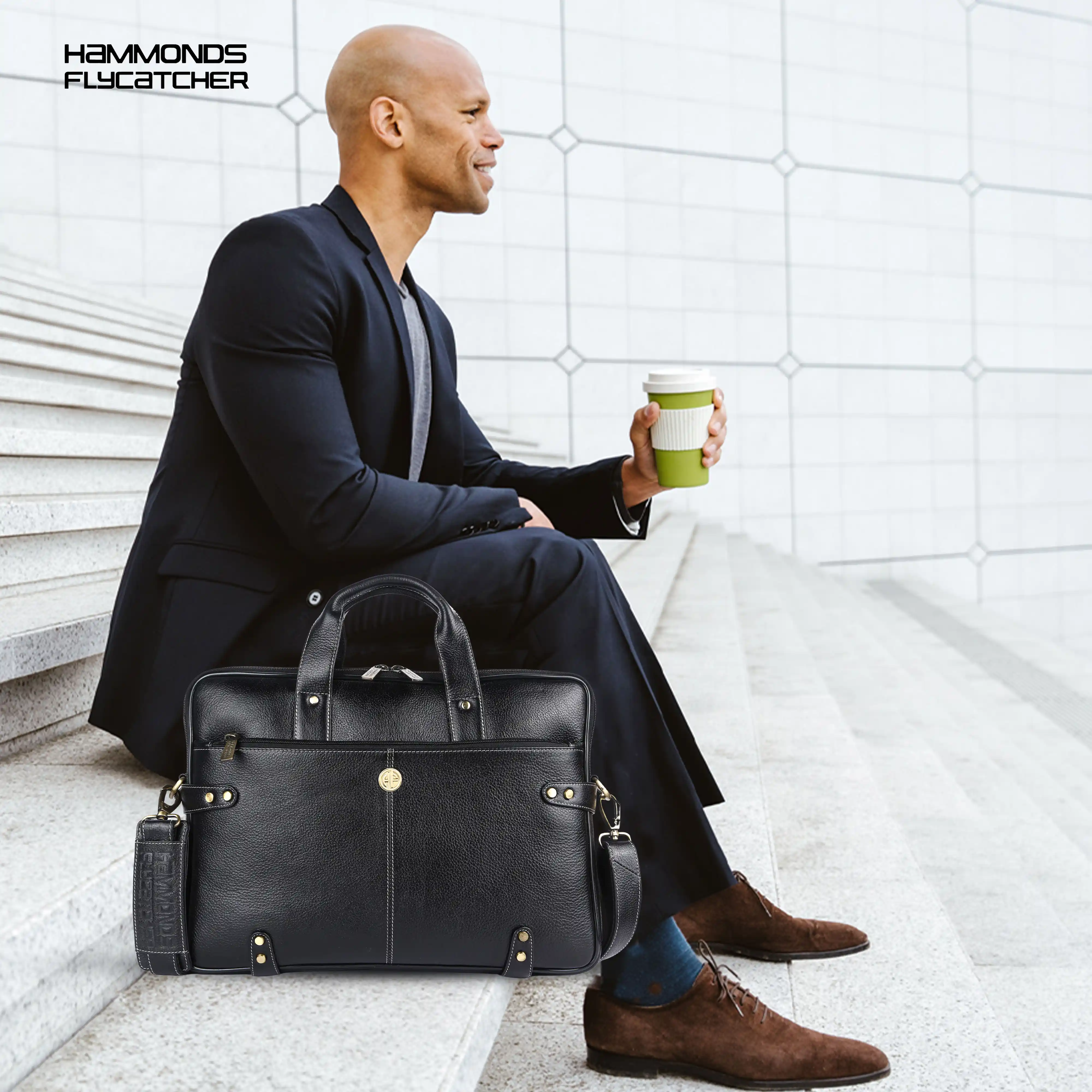 Leather Laptop Bag for Men - Fits Upto 15.6 Inch Laptop/MacBook - Premium Office Bag with 1 Year Warranty - Image 32